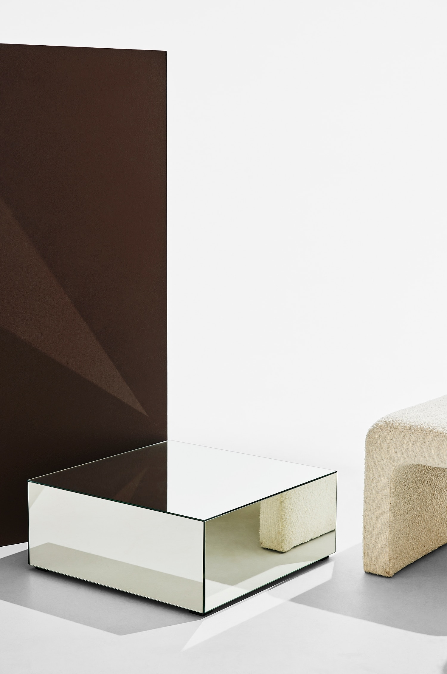 Table En Verre Miroir Ponti - Verre Miroir