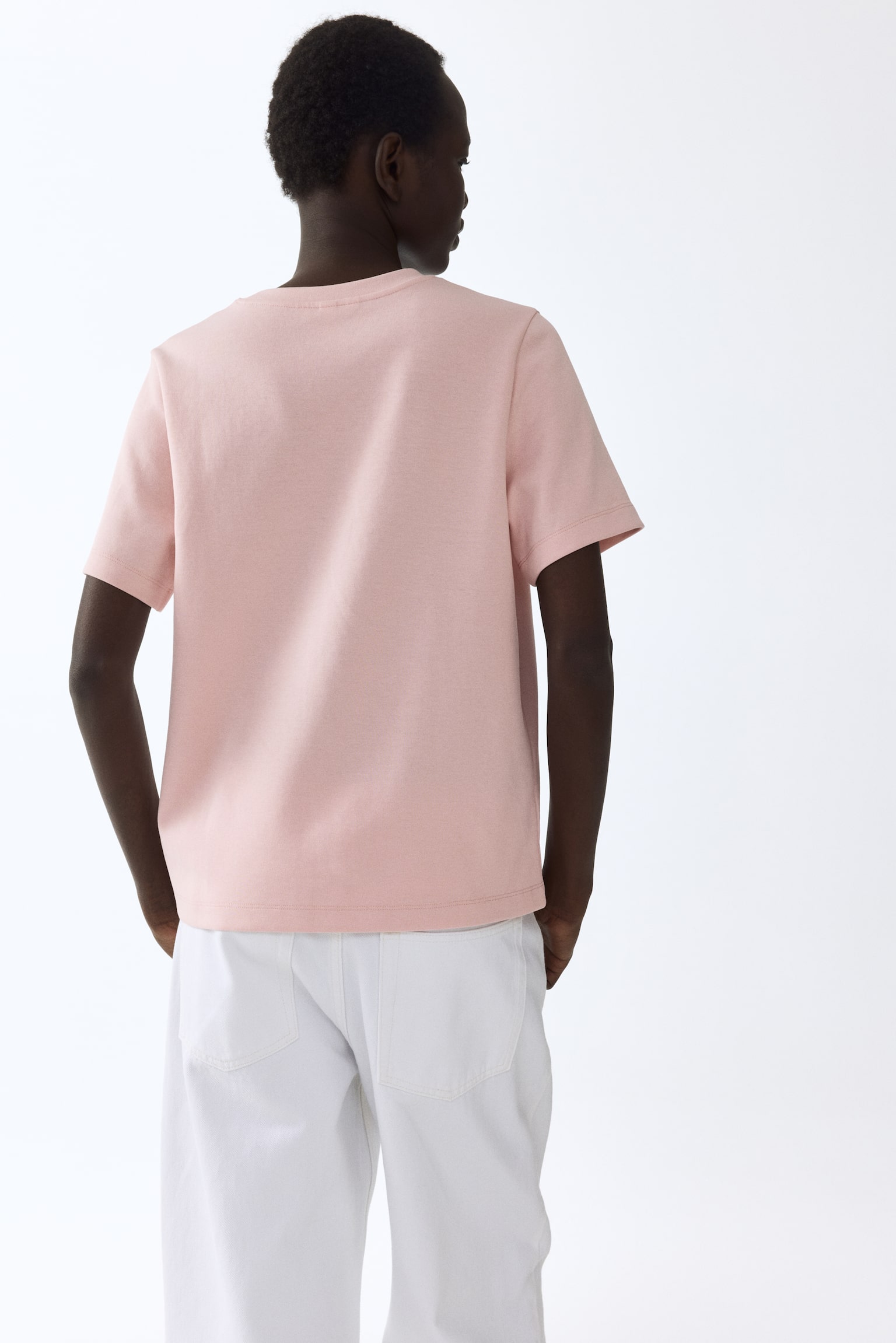 Interlock T-shirt - Rose clair/Blanc/Marron foncé/Gris chiné/Noir - 5
