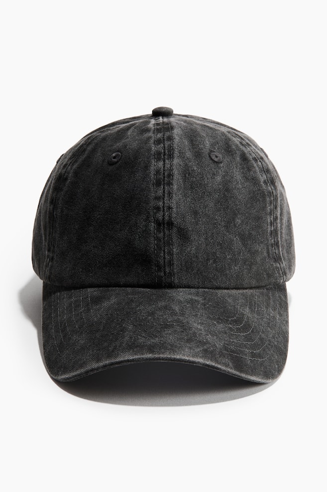 Casquette en sergé de coton - Noir/Noir/Gris clair/Rouge/Beige - 1
