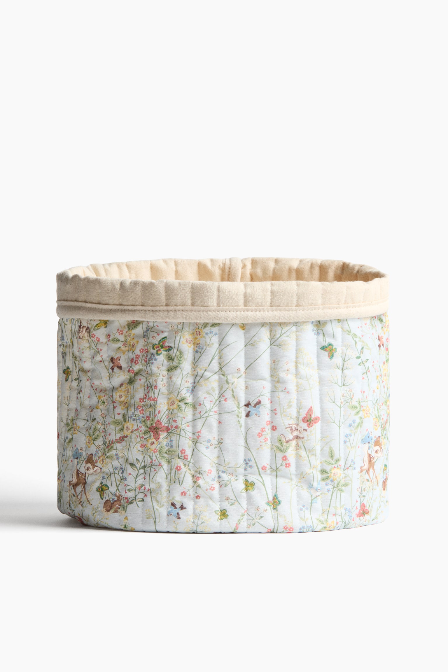 Large quilted storage basket - Light blue/Bambi/White/Bambi - 1