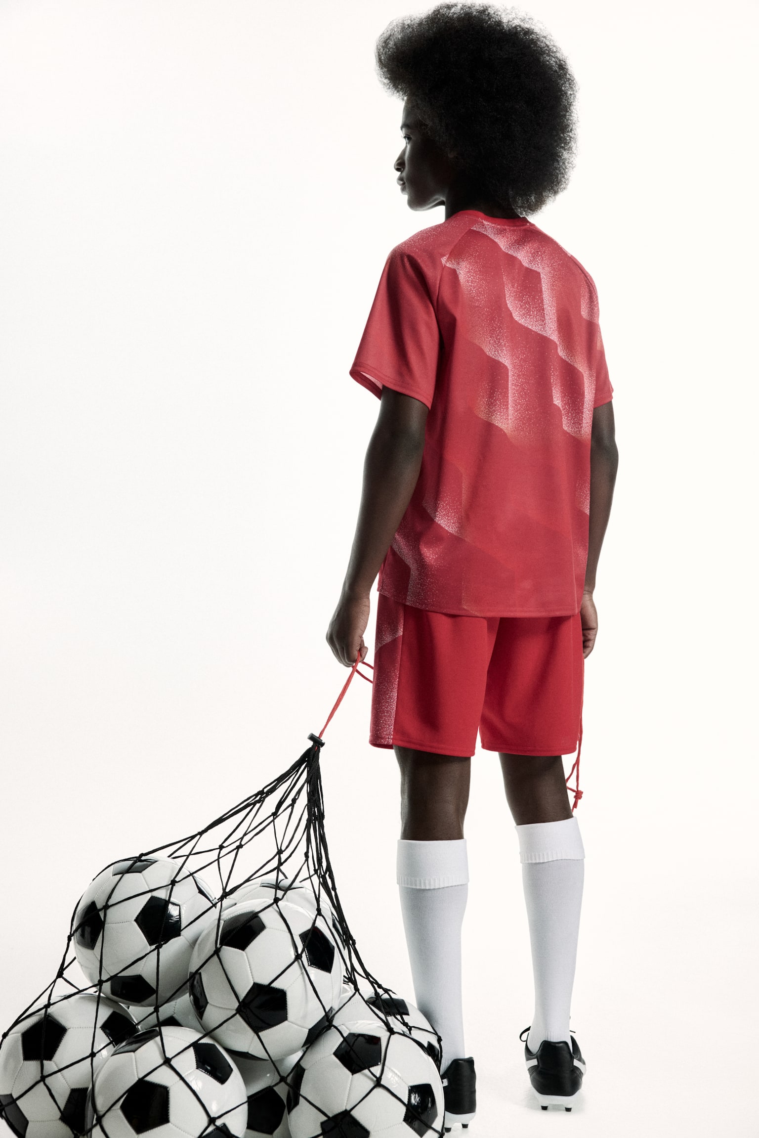 2-Piece Soccer Set with DryMove™ - Red/patterned/Light gray/10/Navy blue/patterned - 4