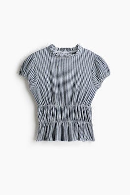Blus med puffärm