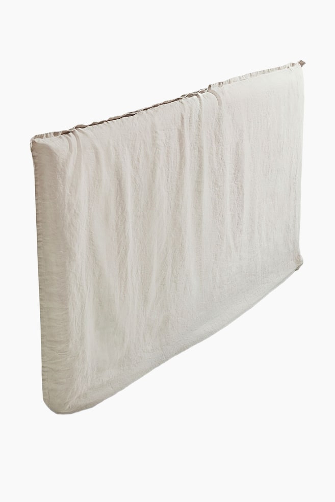 Lou Kopfteilüberzug Aus Leinen 180 Cm - Graubirne/Asphaltgrau/Kreideweiß - 1