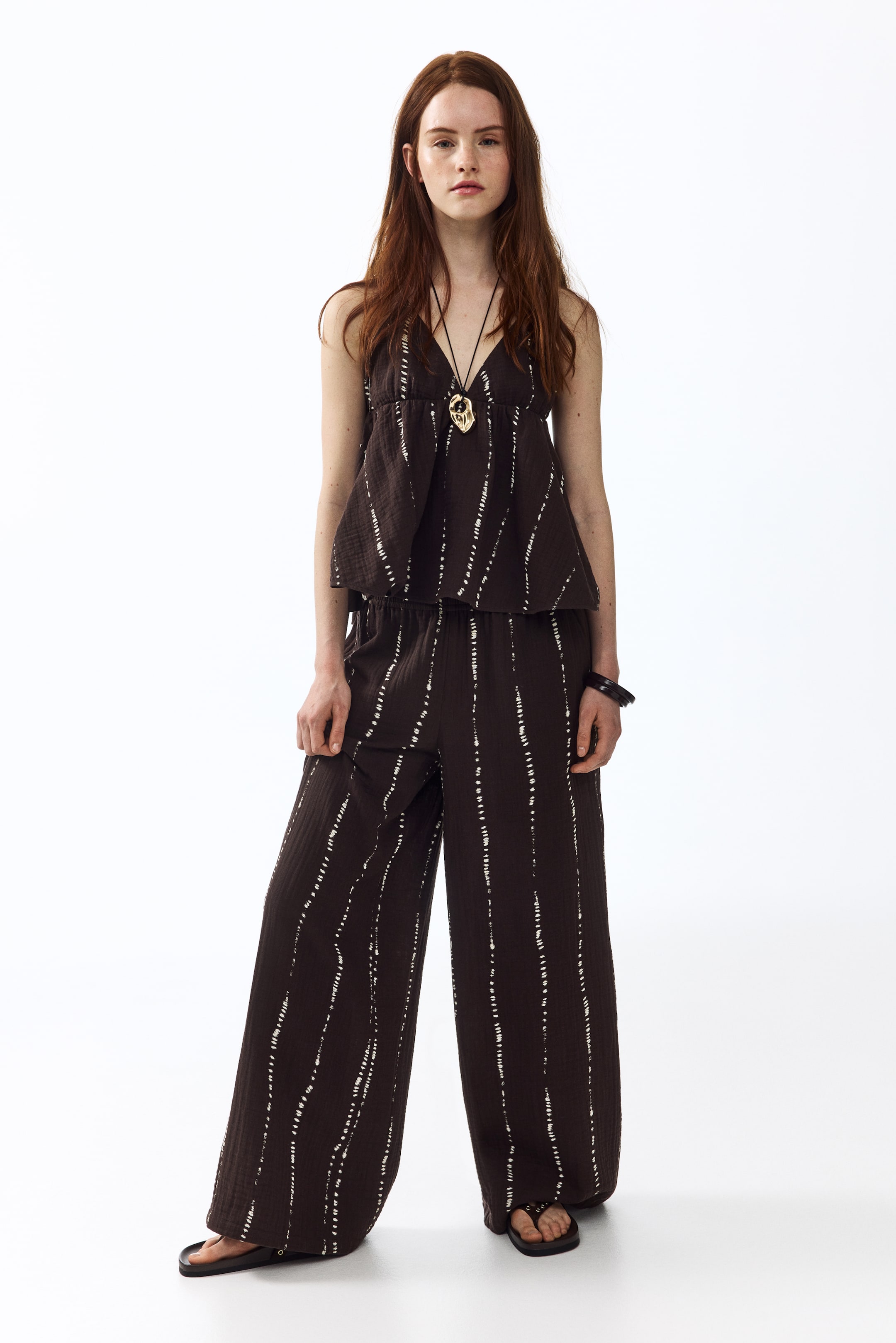 Cotton halterneck top