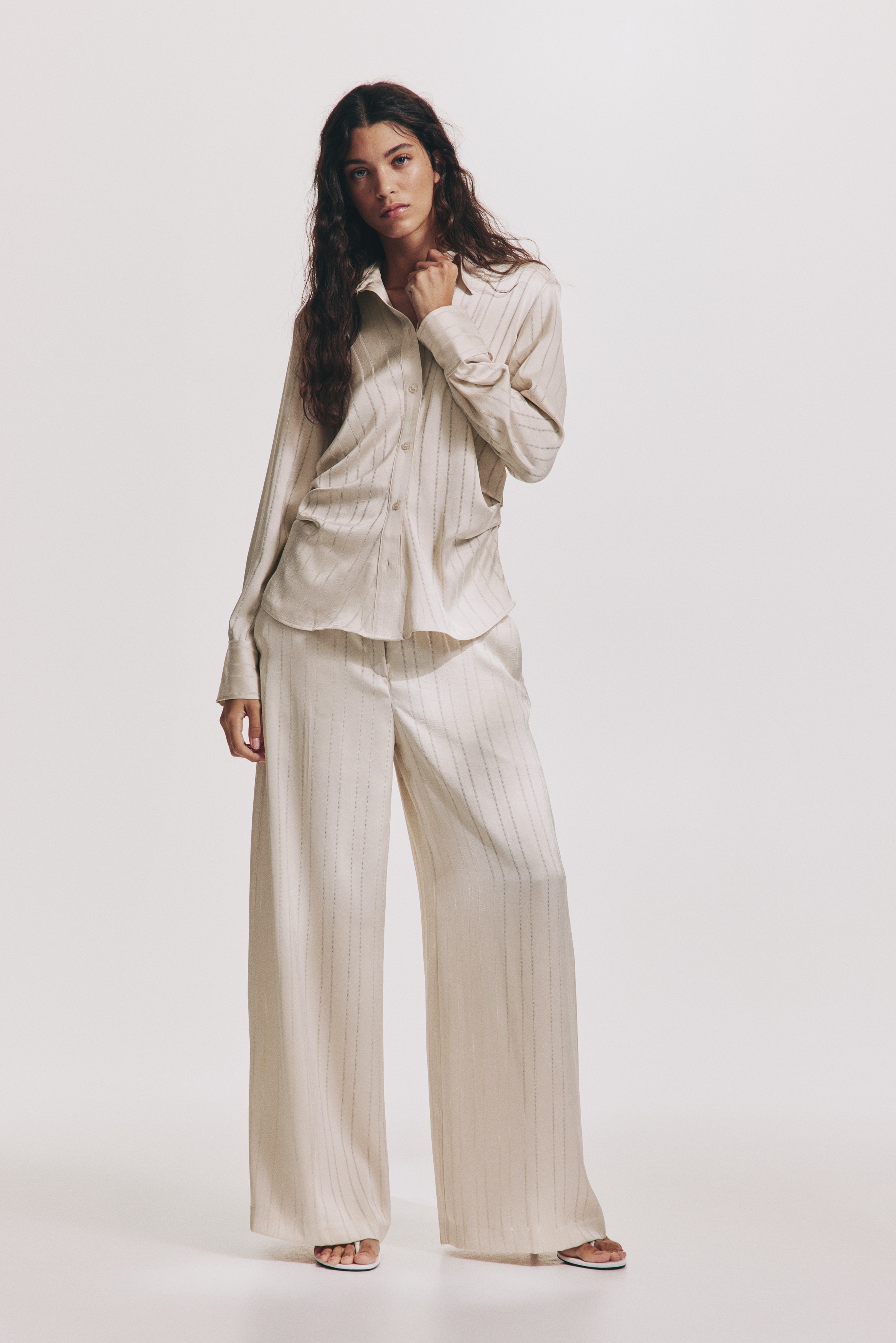 Draped shirt