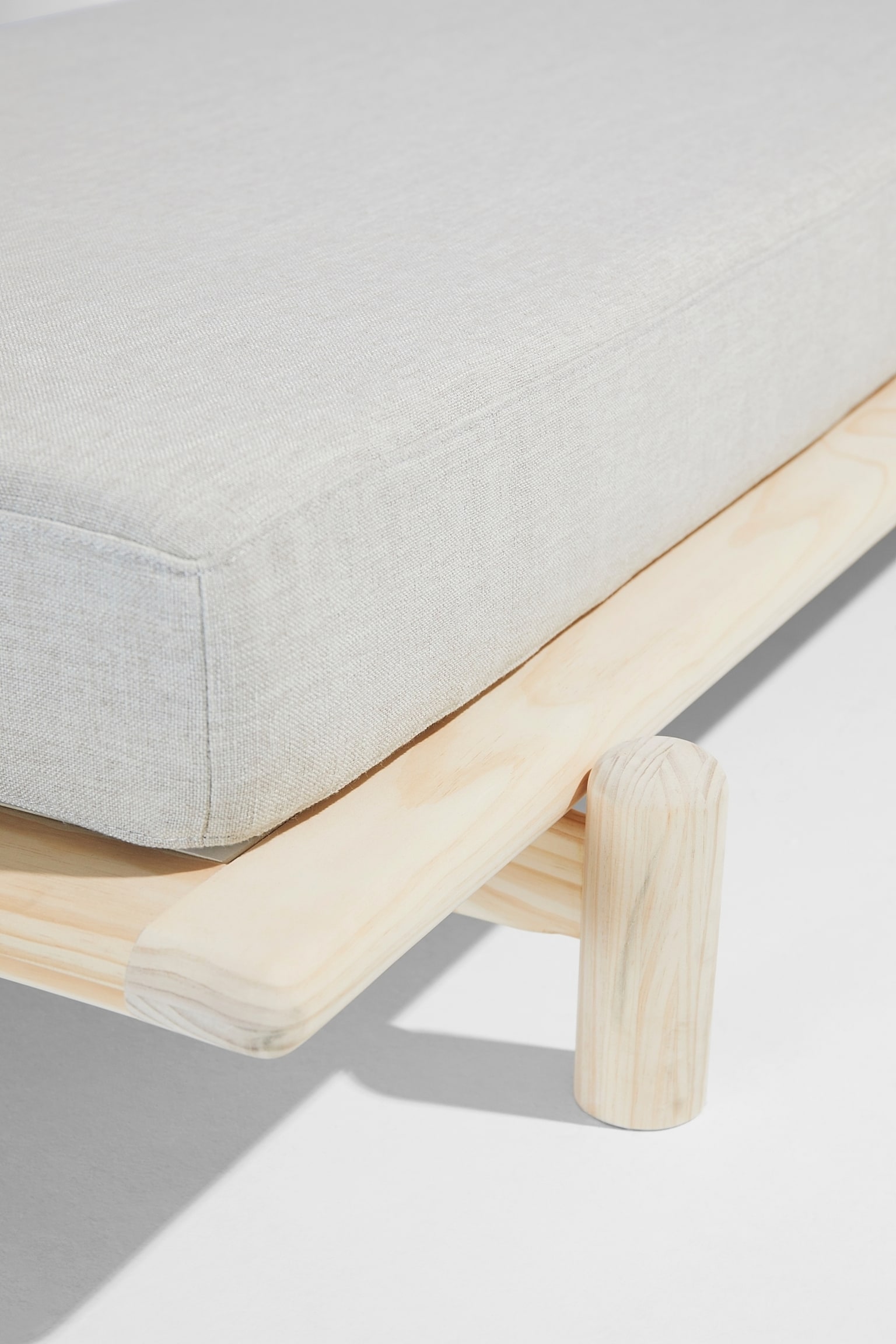 Julie Grenen Daybed - Wit Gezeept/Walnoot - 3