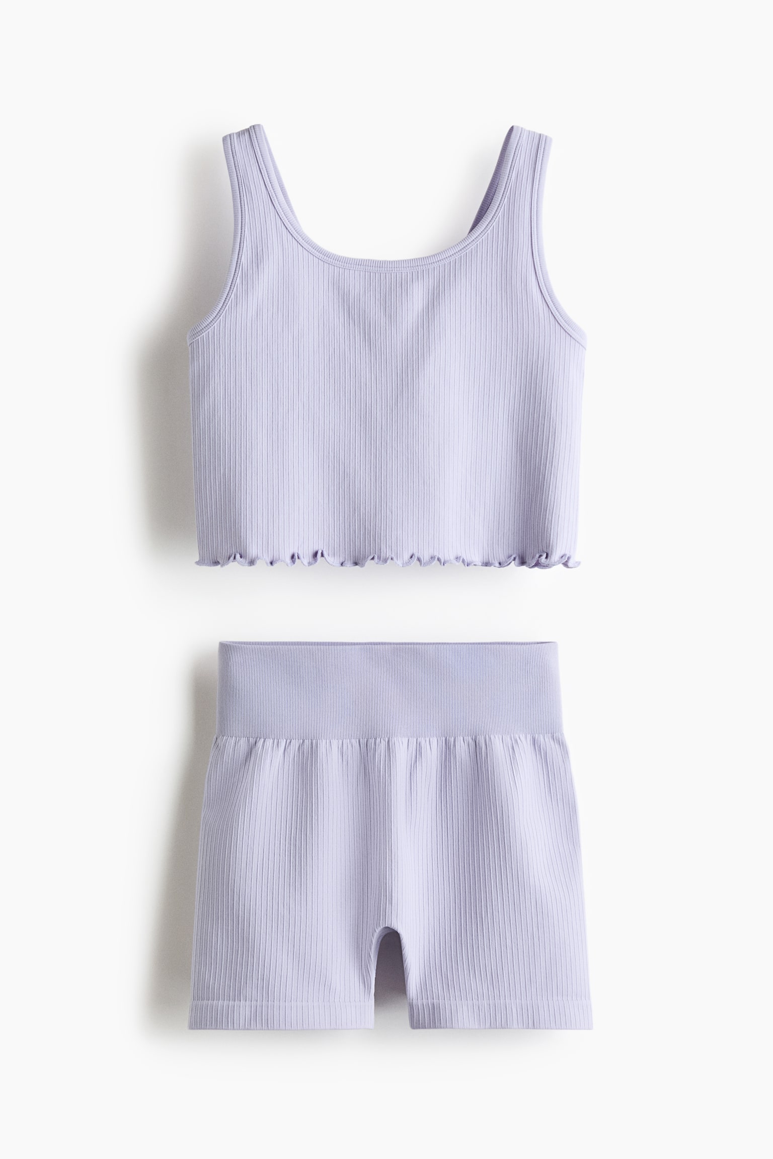 2-piece Seamless Set with DryMove™ - Light purple/Navy blue/Mint/Light apricot - 1