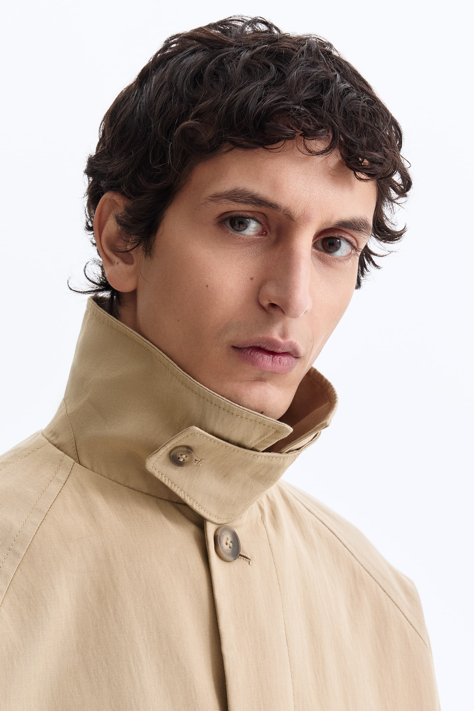 Пальто в стилі Mac - Бежевий - 3