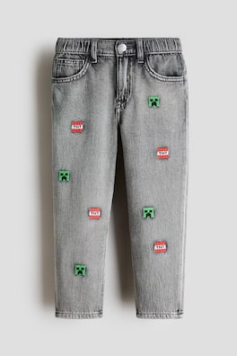 Jeans med tryck Regular Fit