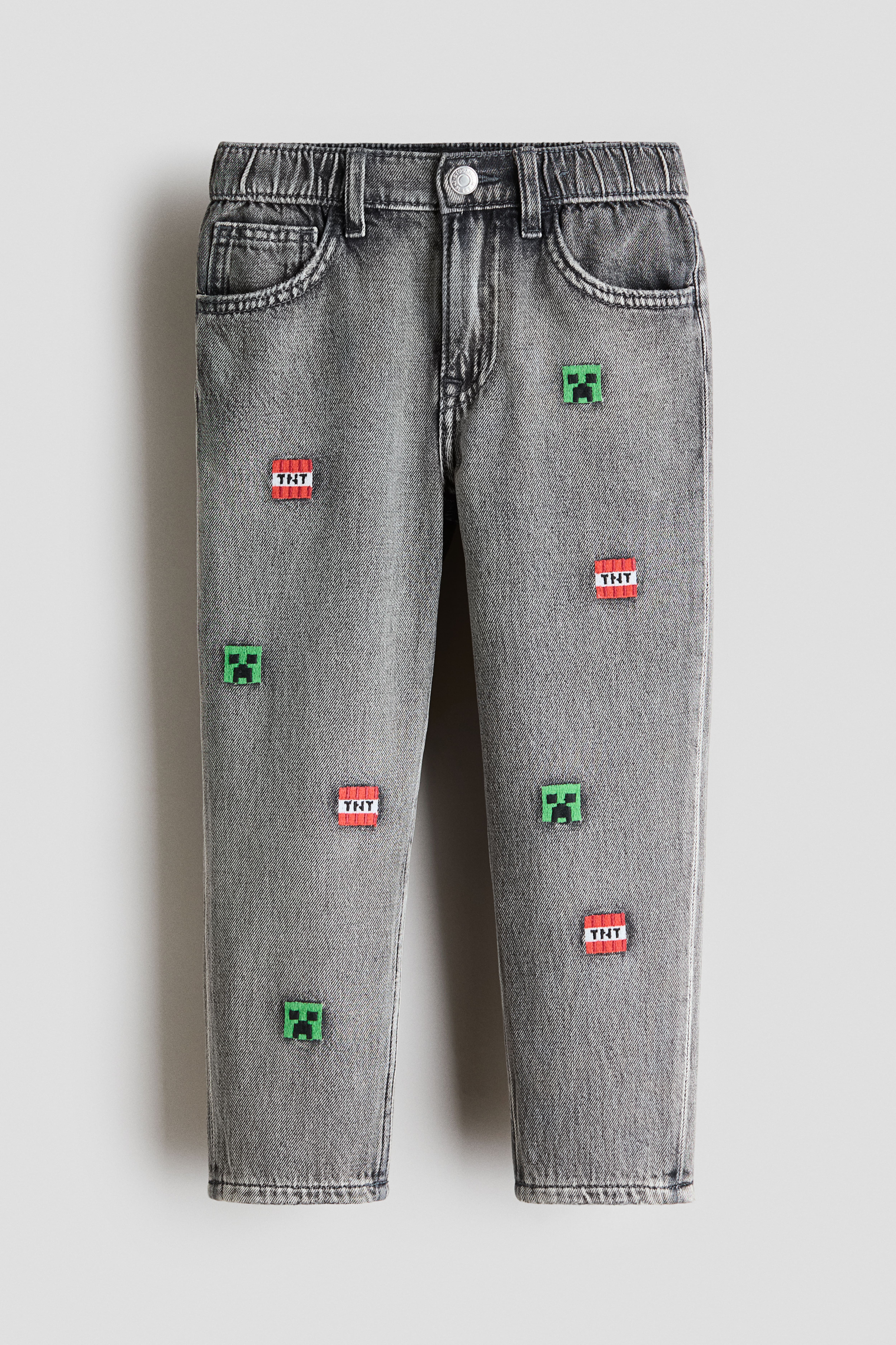 Regular-Fit Printed Jeans