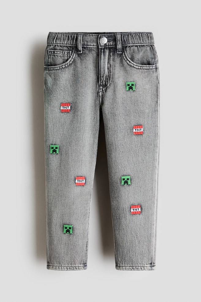 Regular-Fit Printed Jeans - Light denim gray/Minecraft/Denim gray/Minecraft/Light denim blue/Marvel Comics/Light denim blue/Marvel Comics/Denim blue/Snoopy/Light denim blue/Snoopy/Denim black/Spider-Man - 1
