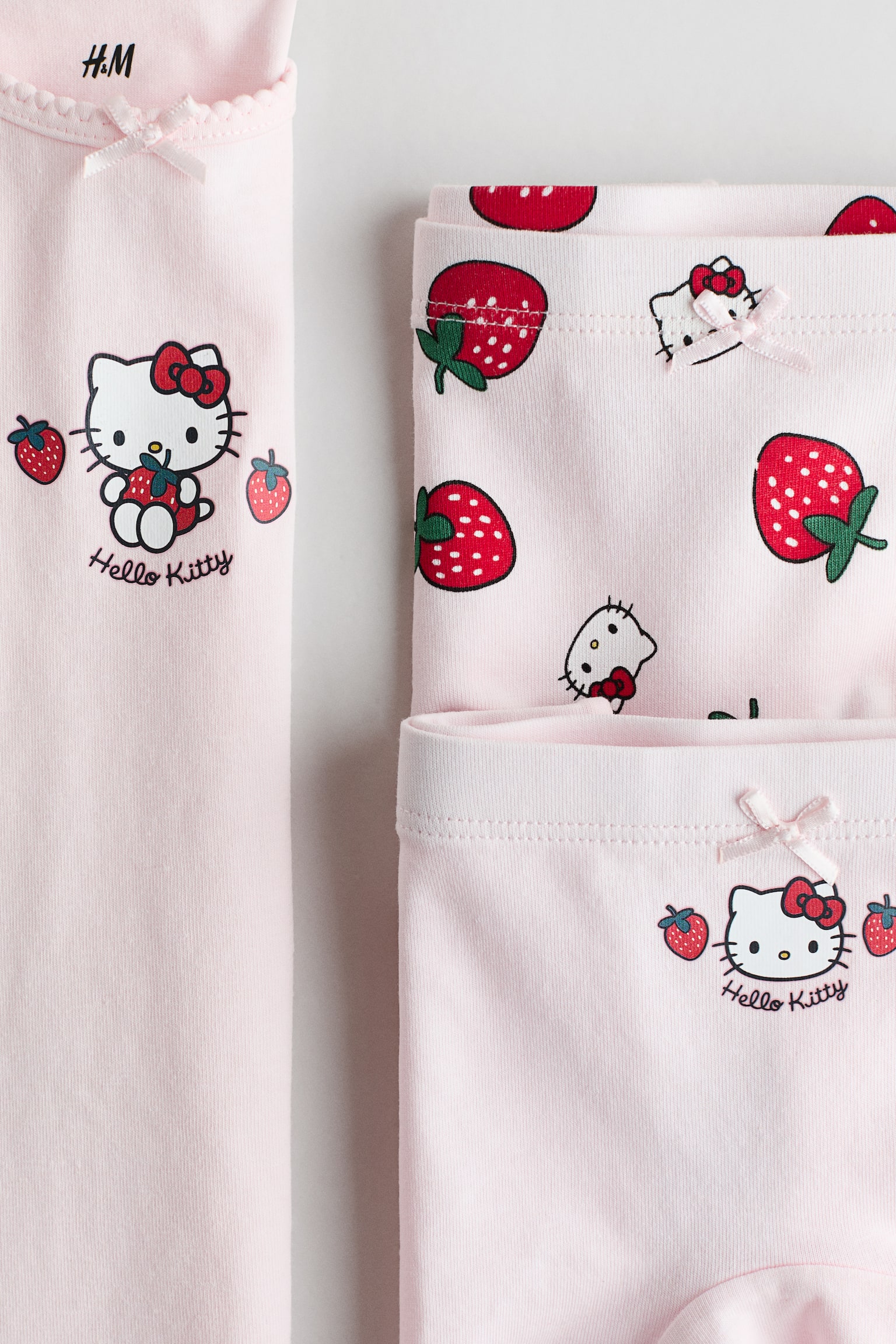 3-piece cotton set - Light pink/Hello Kitty/Cream/Lilo & Stitch - 2