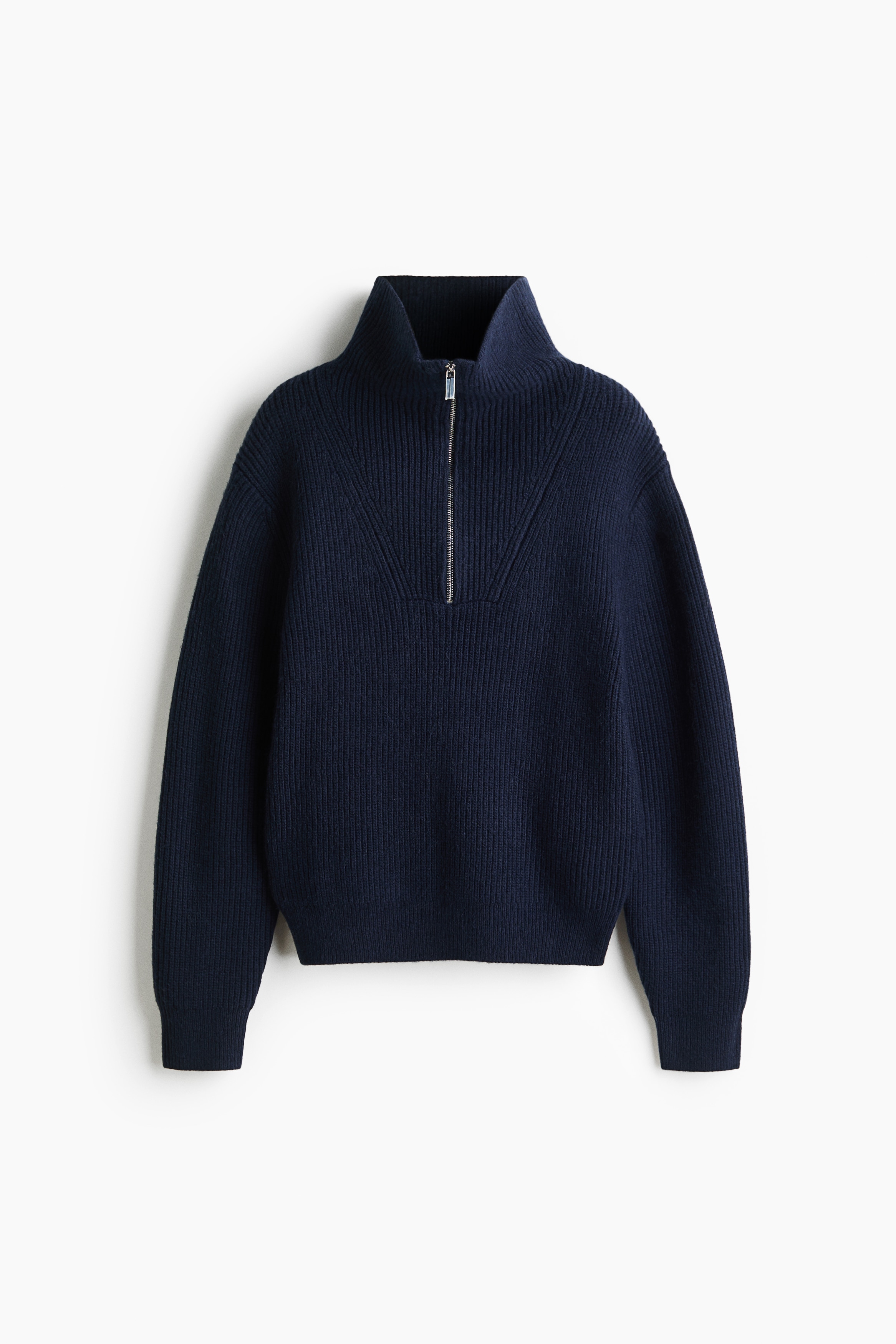 Zip-top jumper - Navy blue