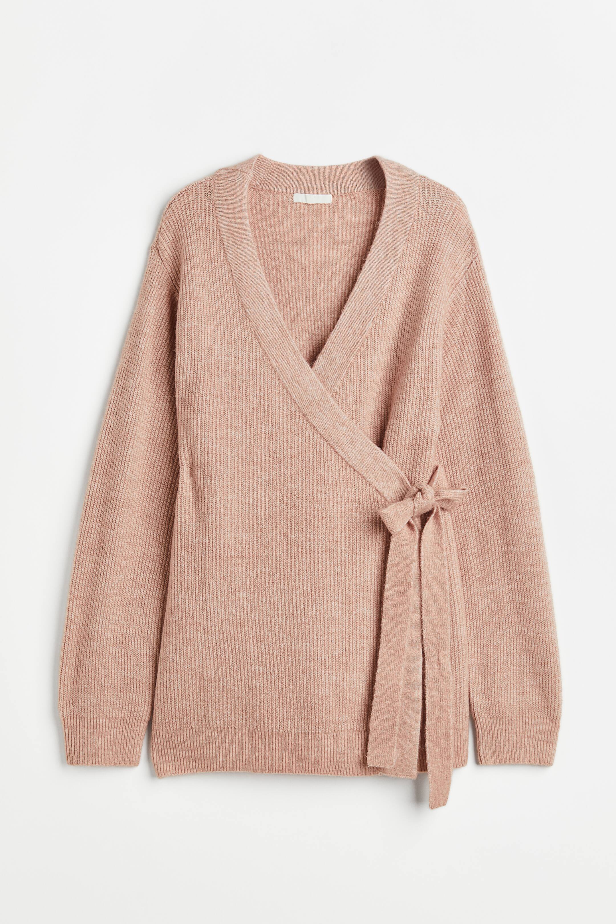View larger image: MAMA Before & After wrapover cardigan - Old rose - Ladies | H&M 1