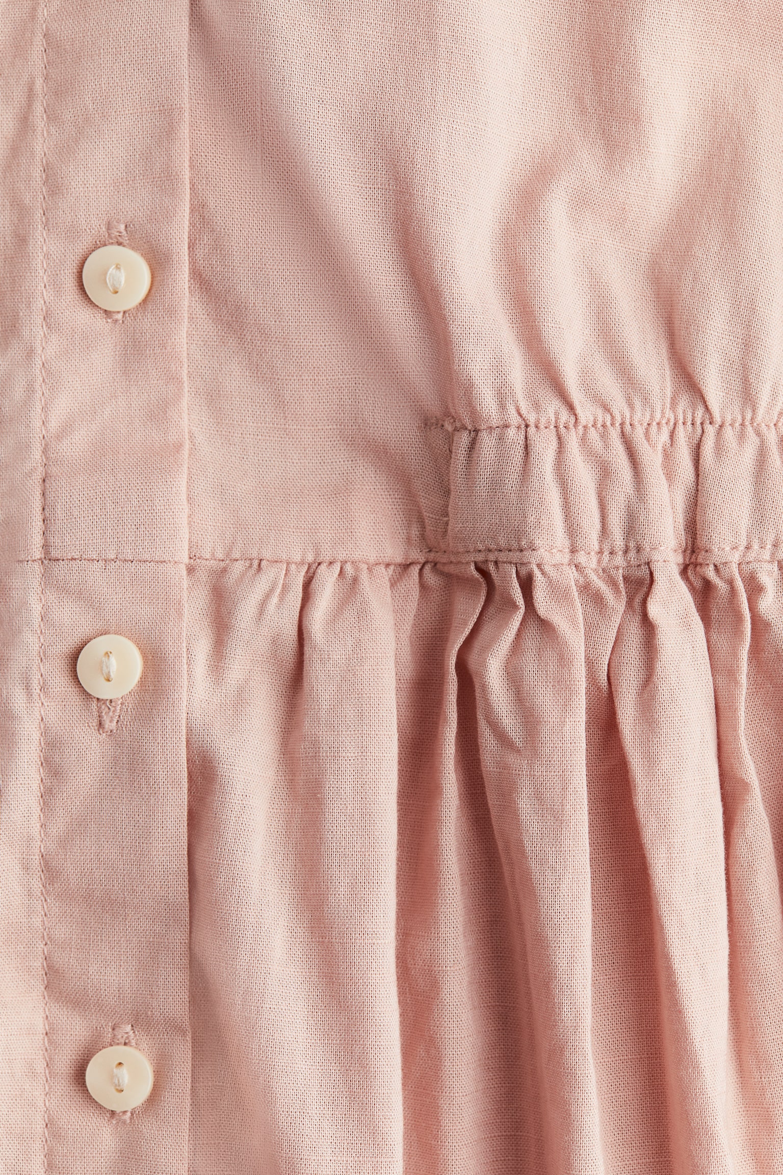 Cotton sailor dress - Light dusty pink - 2