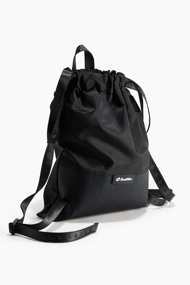 Zaino con coulisse - Nero/Lotto - 1