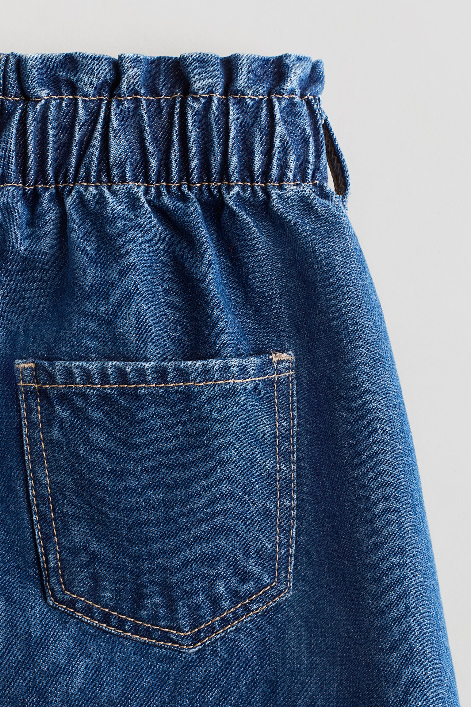 Детская юбка H&M Motif-Detail Denim Skirt, цвет: Джинсовый синий — фото 5