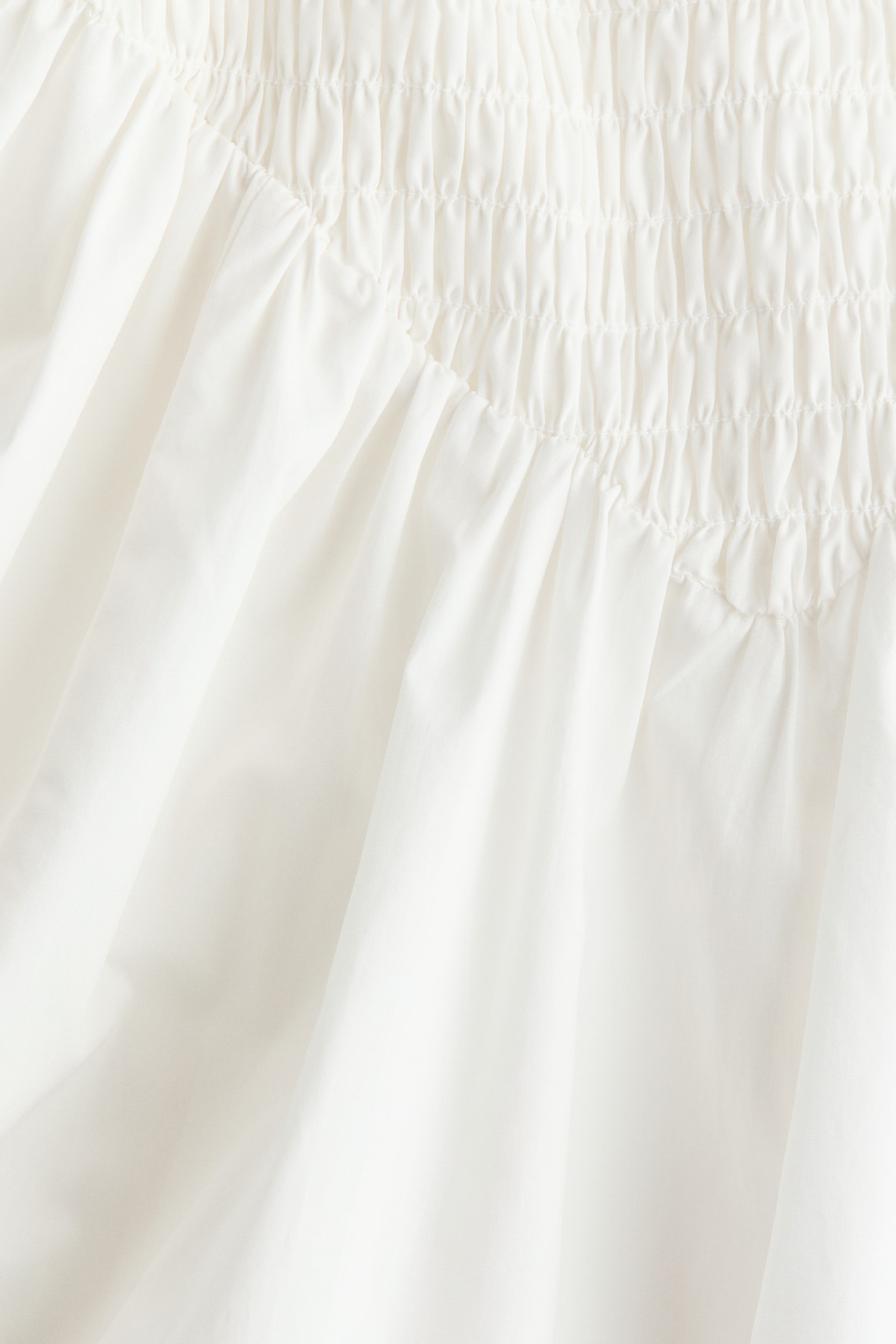 Smocked Dress with Flared Skirt - image 5