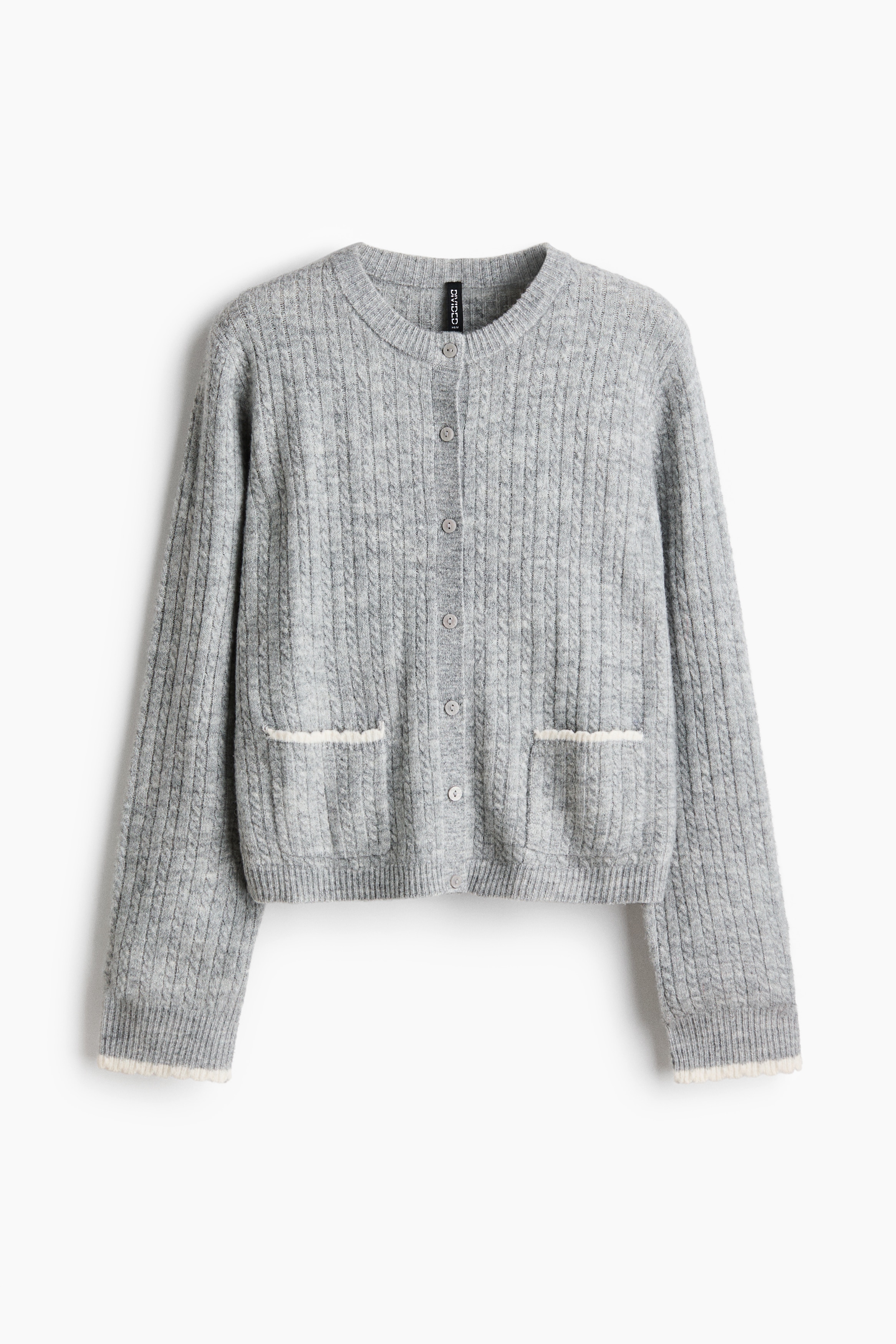 Cable-Knit Cardigan - Dark green - Ladies | H&M US
