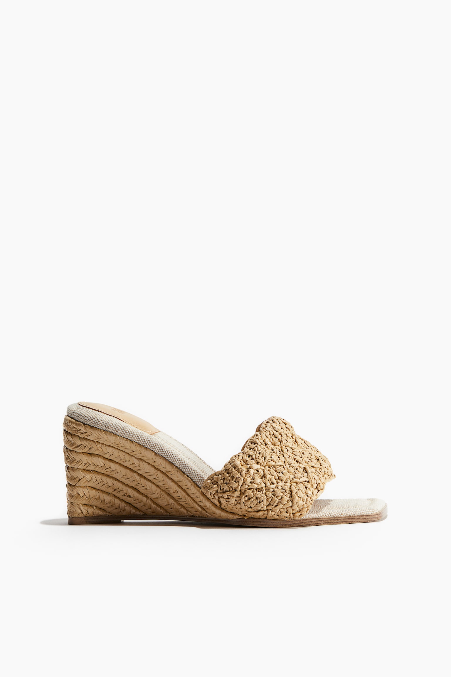 Wedge Heel Espadrilles - Beige - 2