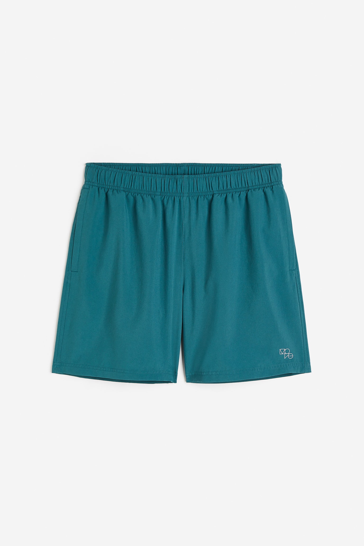 Mid Length Activewear Shorts In DryMove™ - Teal/Black/Black/Dark grey/Pattern/Dark orange/Black/Khaki green/Brown/Orange/Beige/Pattern/Dark grey/Light green - 1