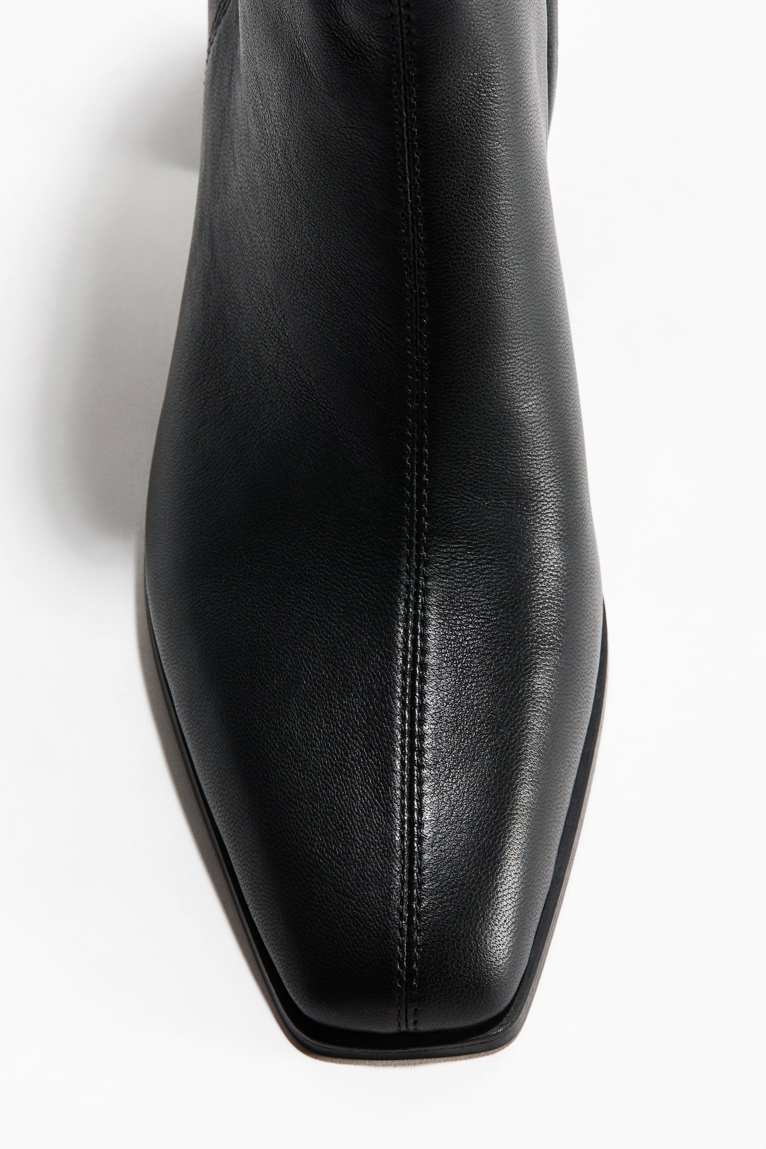 Женские ботинки H&M Leather Ankle, цвет: Чёрный — фото 5