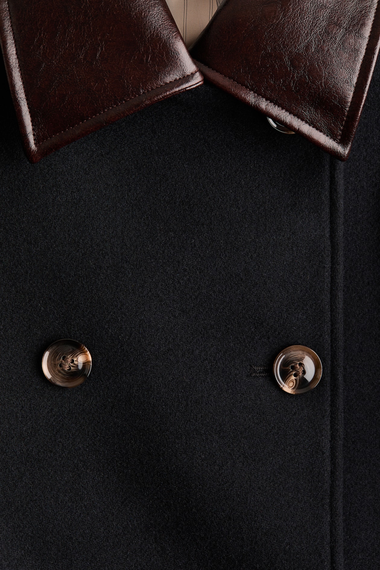 Wool-Blend Pea Coat - image 4