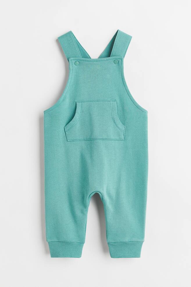 Cotton dungarees - Turquoise/Light green/Blue/Light pink - 1