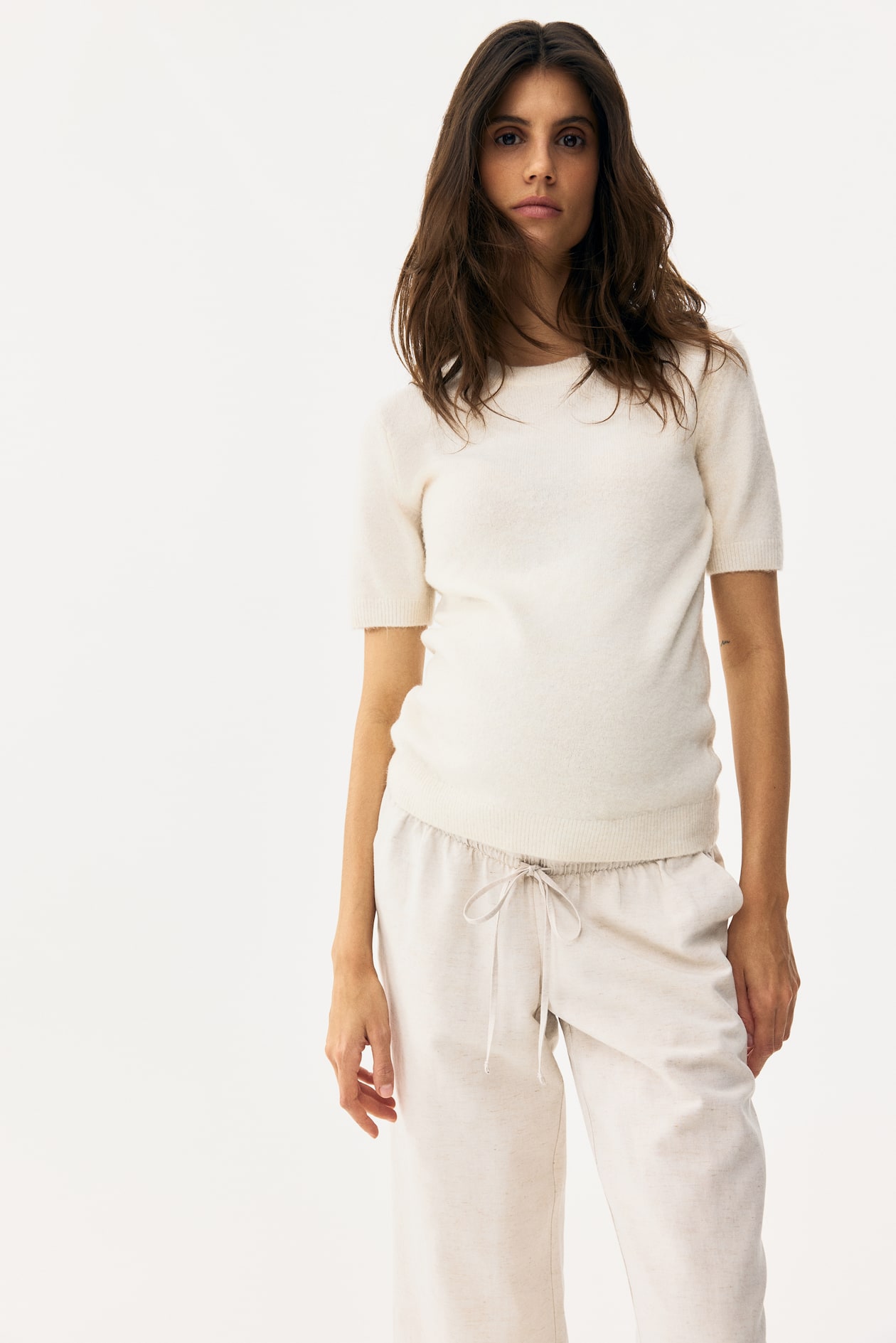 MAMA Linen-Blend Drawstring Pants - image 4