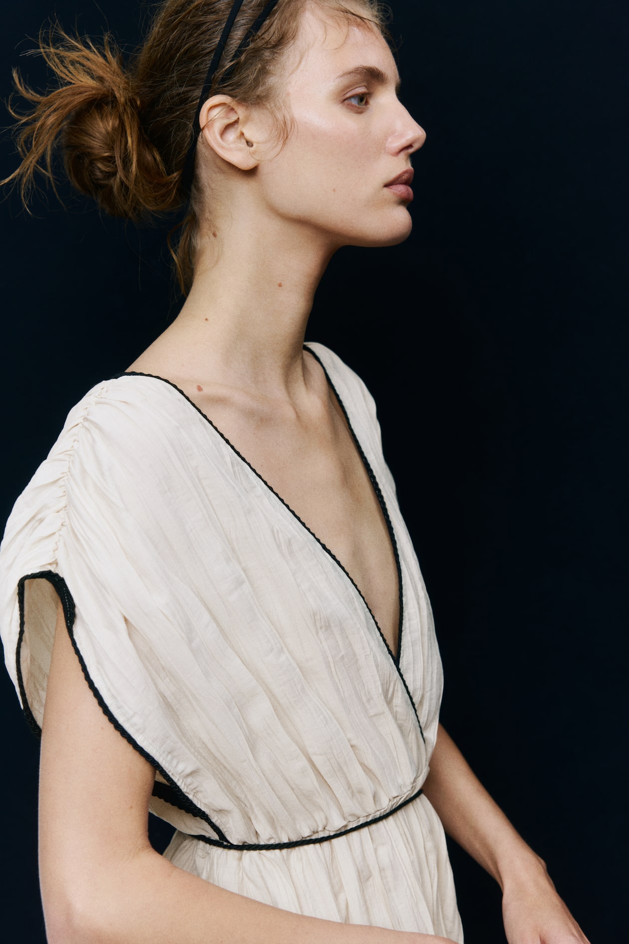 Crinkled Tie-Detail Dress - image 2