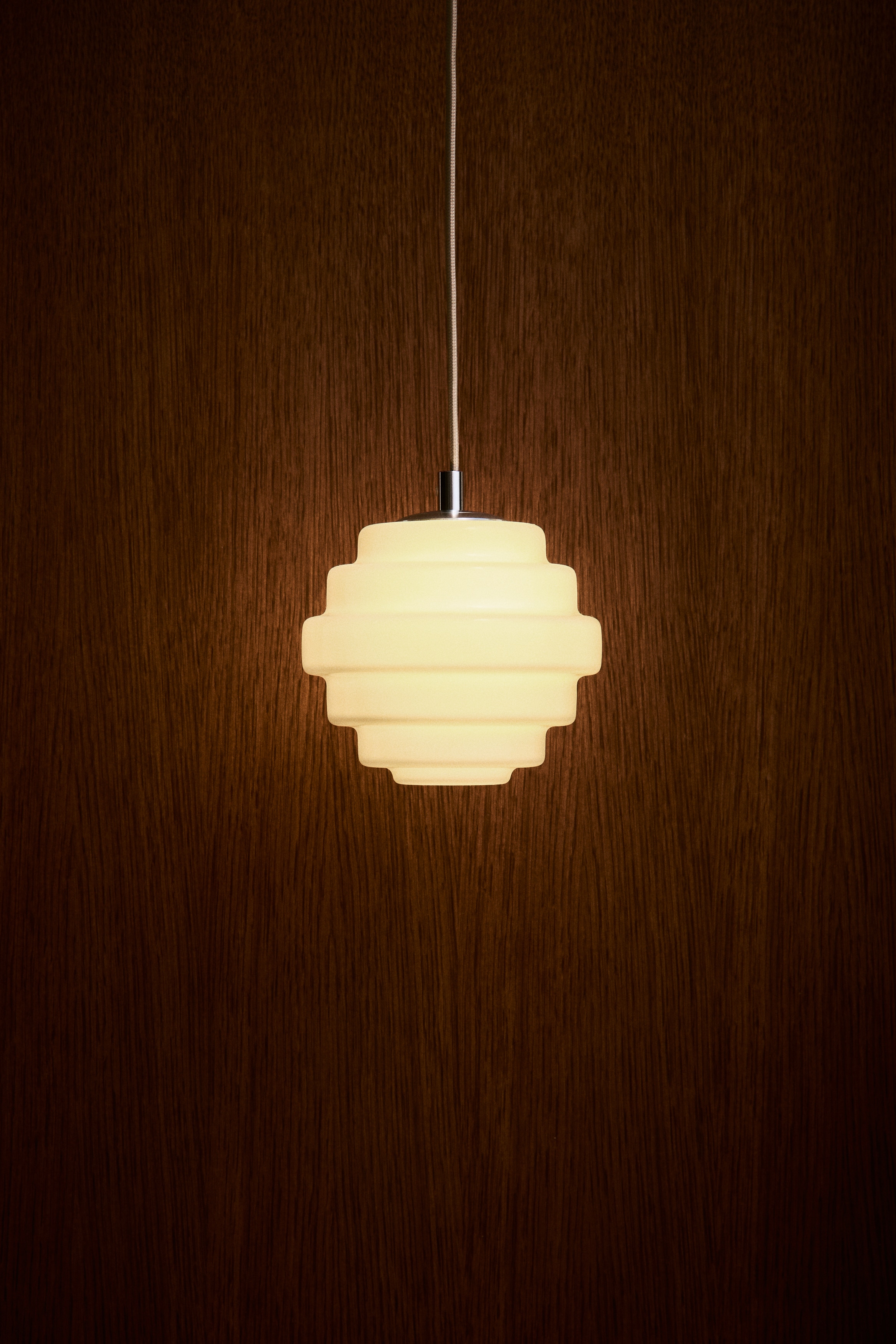 Glazen hanglamp - Lichtbeige