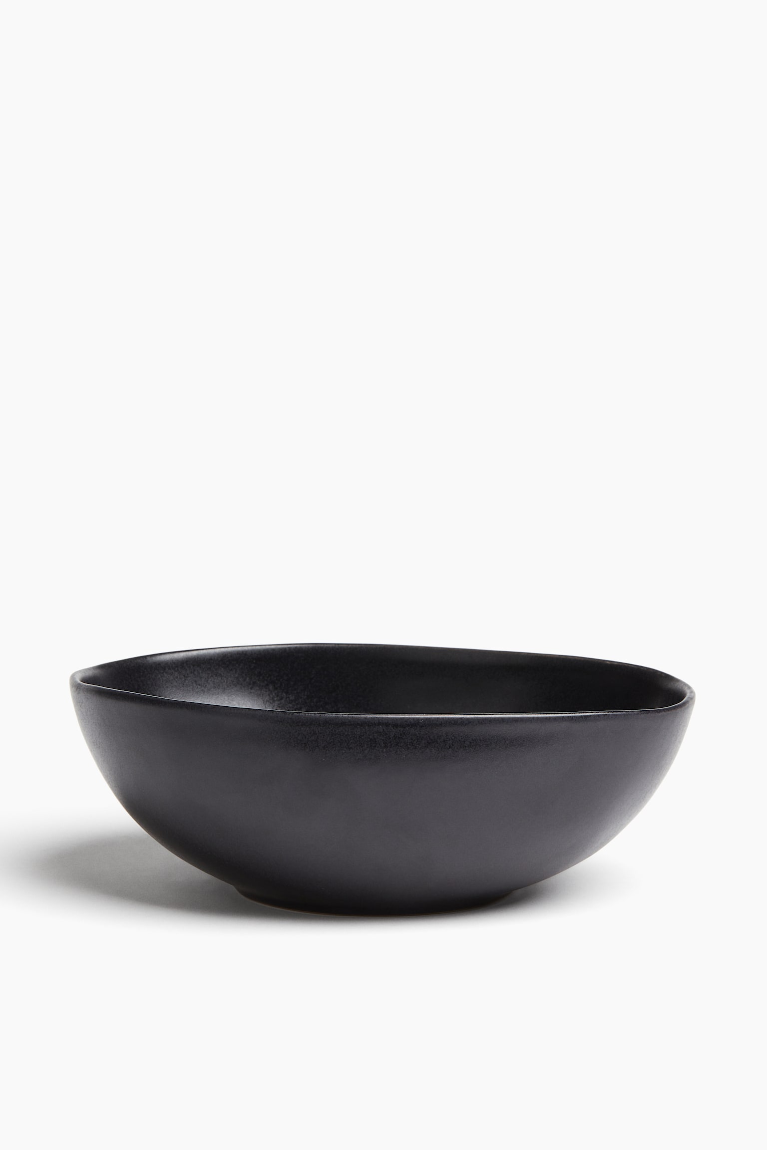 Large stoneware serving bowl - Anthracite grey/Beige