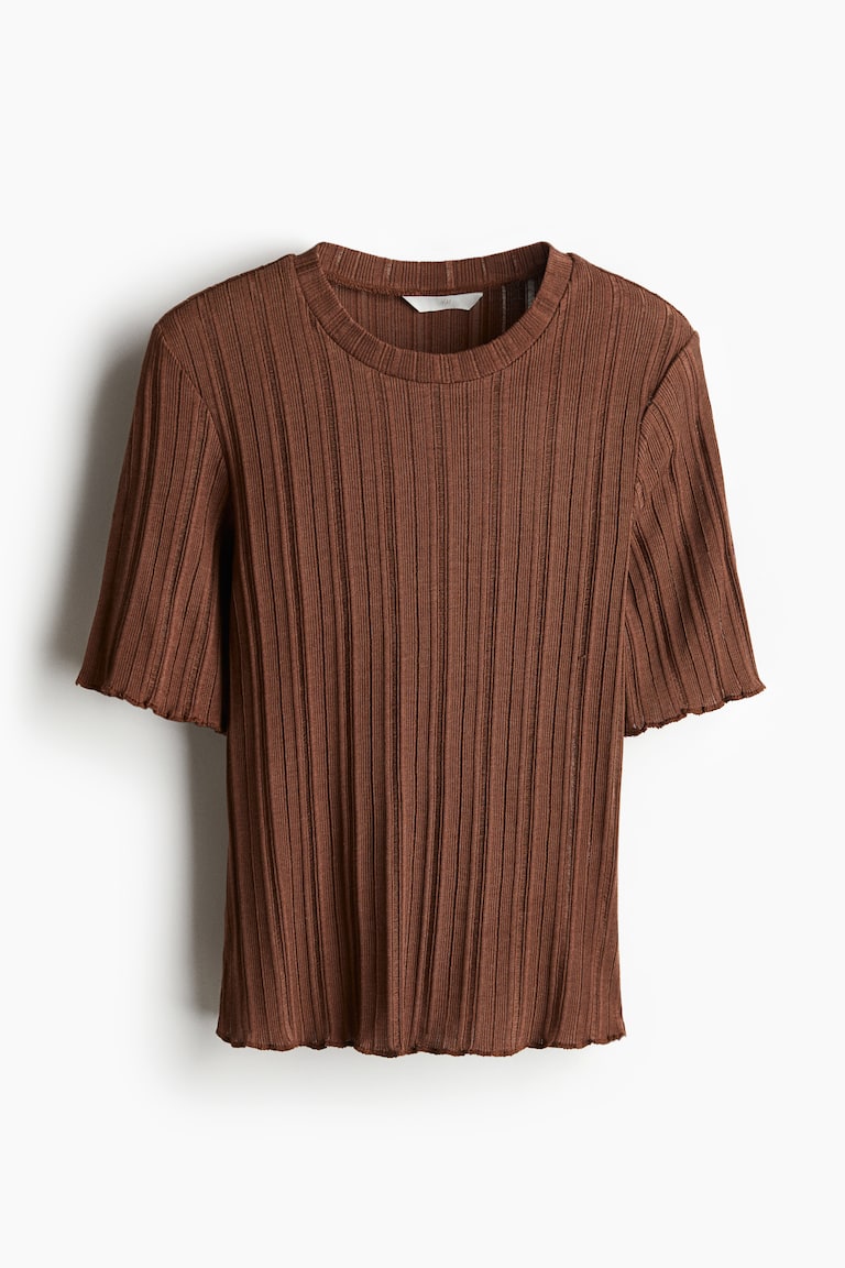 Bluza od rebrastog pletiva