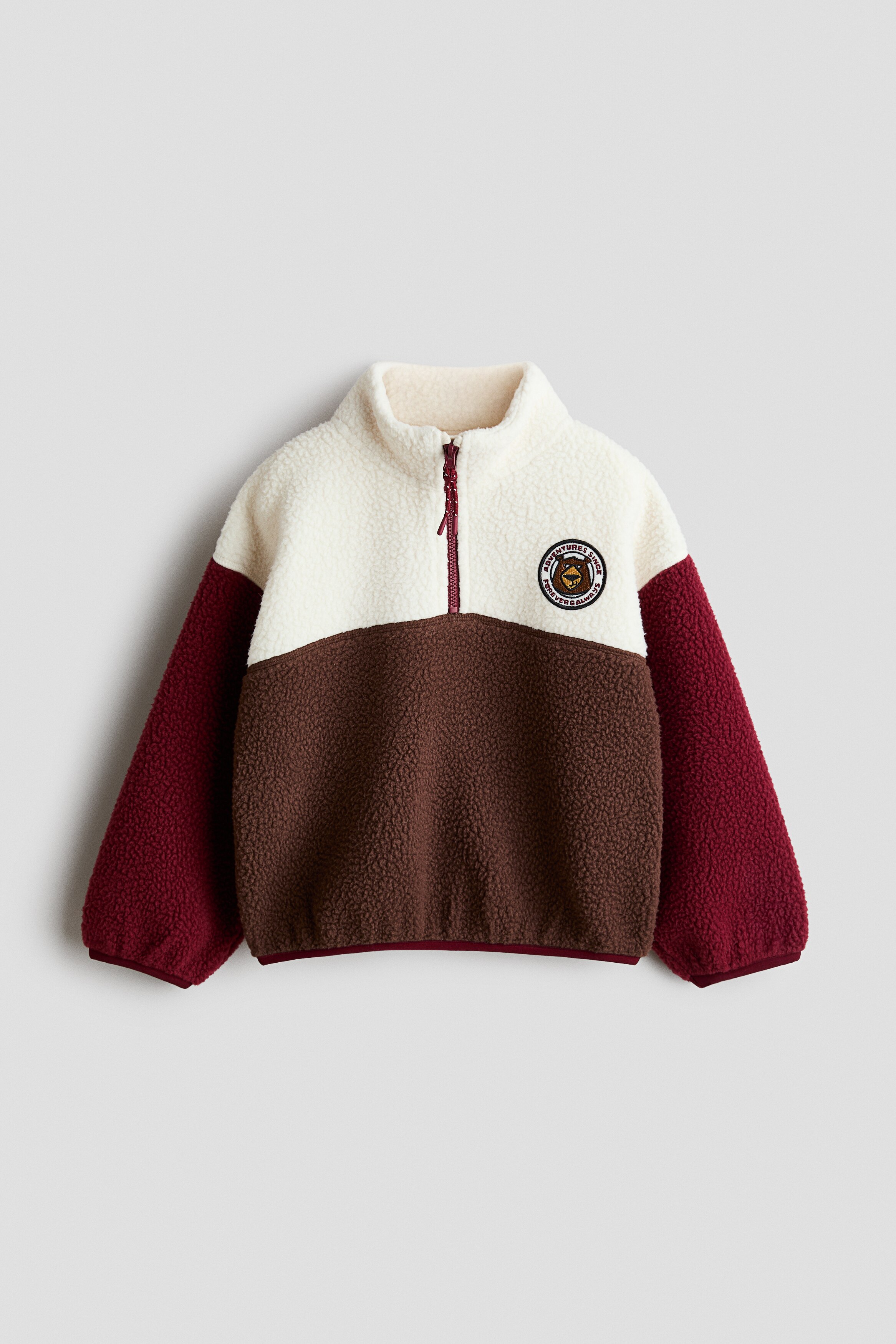 Half Zip Teddy Sweater