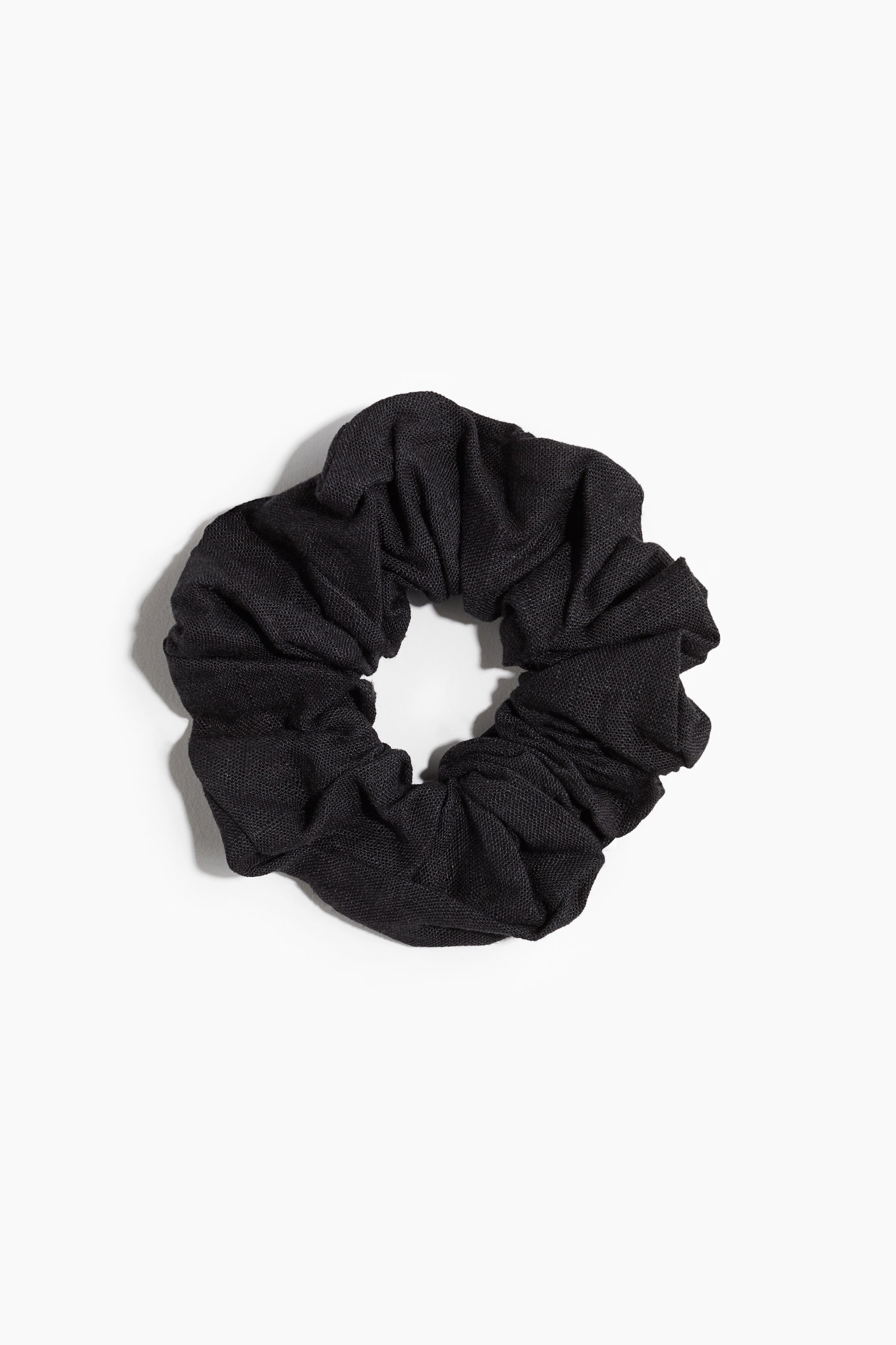 Linen-Blend Scrunchie