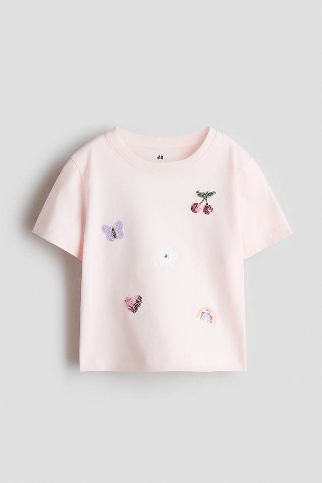 Camiseta con motivo - Rosa claro/Cerezas/Rosa/Fresa/Blanco/Frutas/Rosa empolvado/Unicornio/Azul claro/Corazón - 1