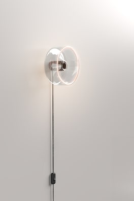 Vägglampa Med Ringformad Ljuskälla