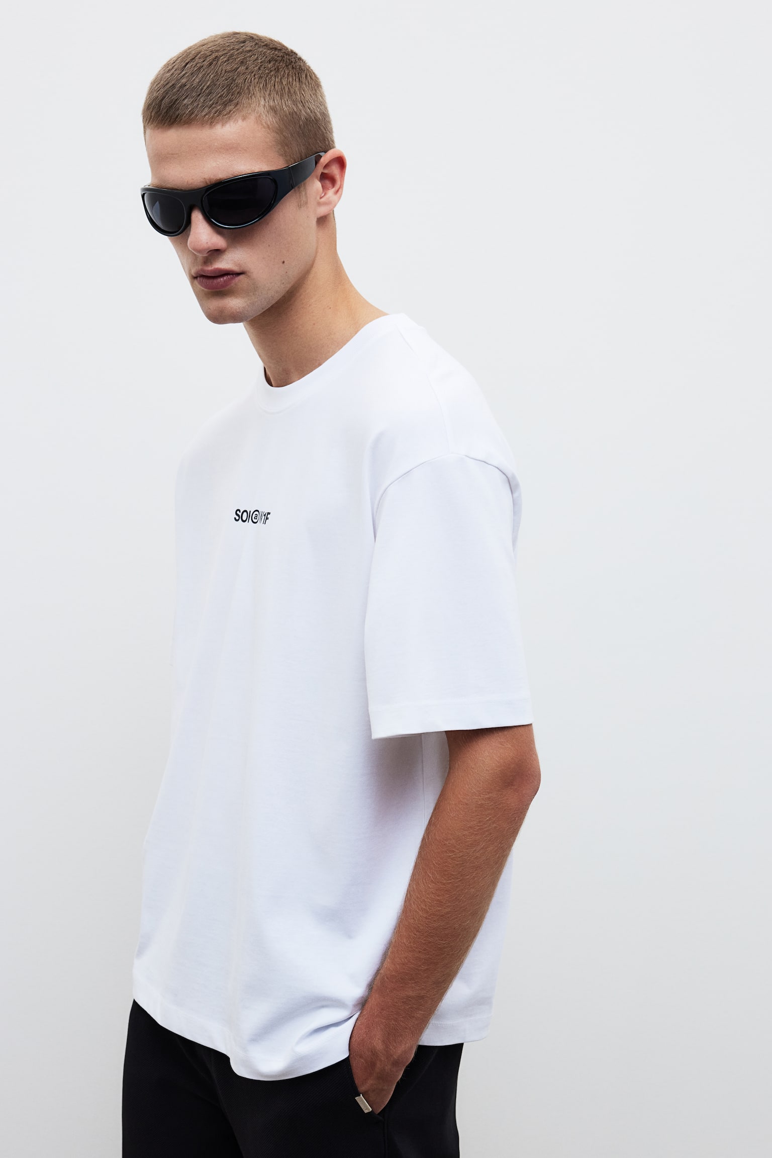 Loose Fit Printed T-shirt - White/Soho/White/Los Angeles/White/Fairfax/Black/Soho Heights/Steel green/Soho Heights/Beige/La Brea/White/Los Angeles/Dark grey/Brick red - 7