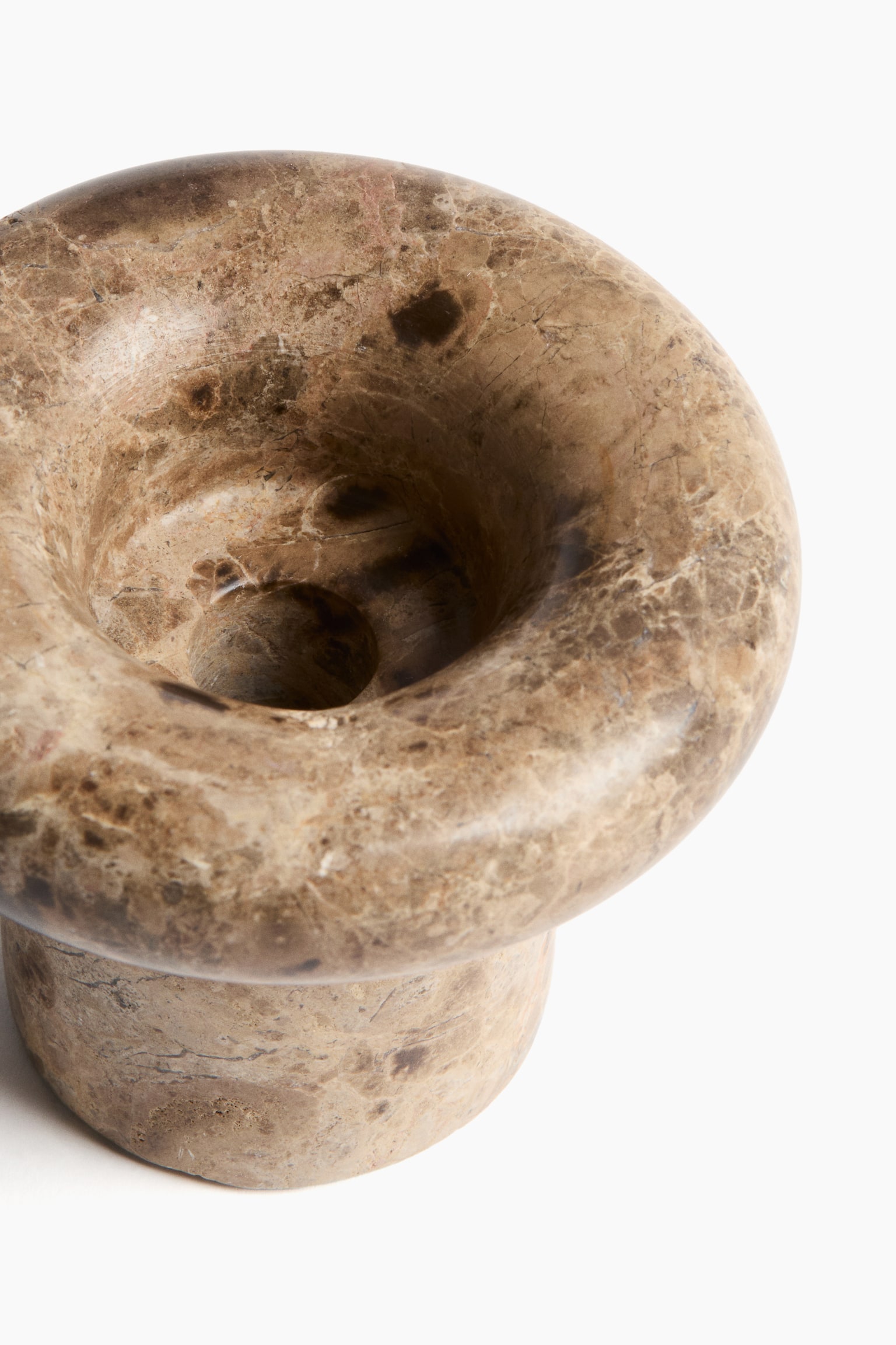 Мармуровий свічник - Коричневий/мармуровий/Світло-бежевий/мармуровий - 6