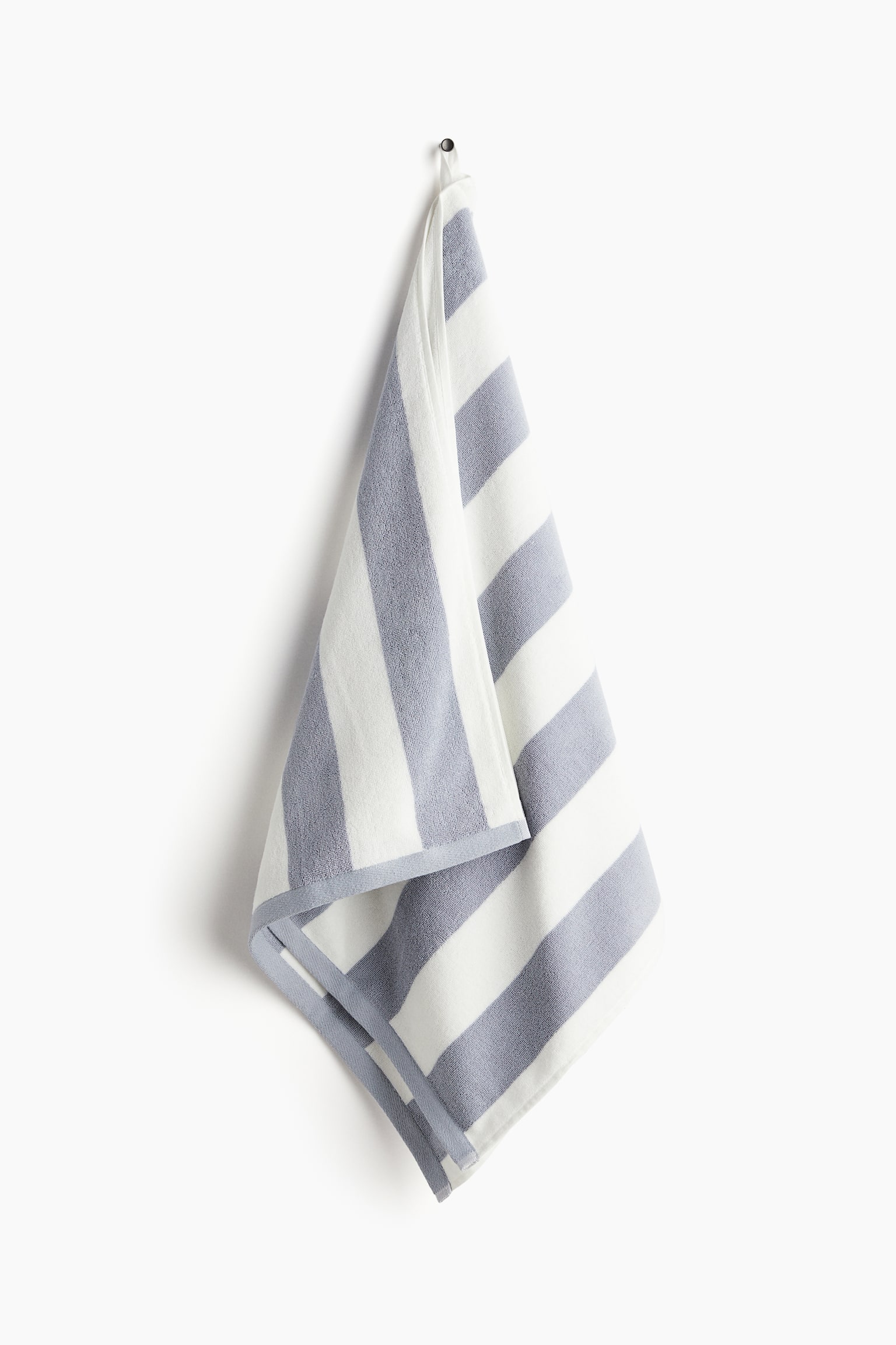 Bath towel - Light dusty blue/Striped/Brown/Striped/Beige/Striped/Yellow/Striped/Brown/Striped - 1