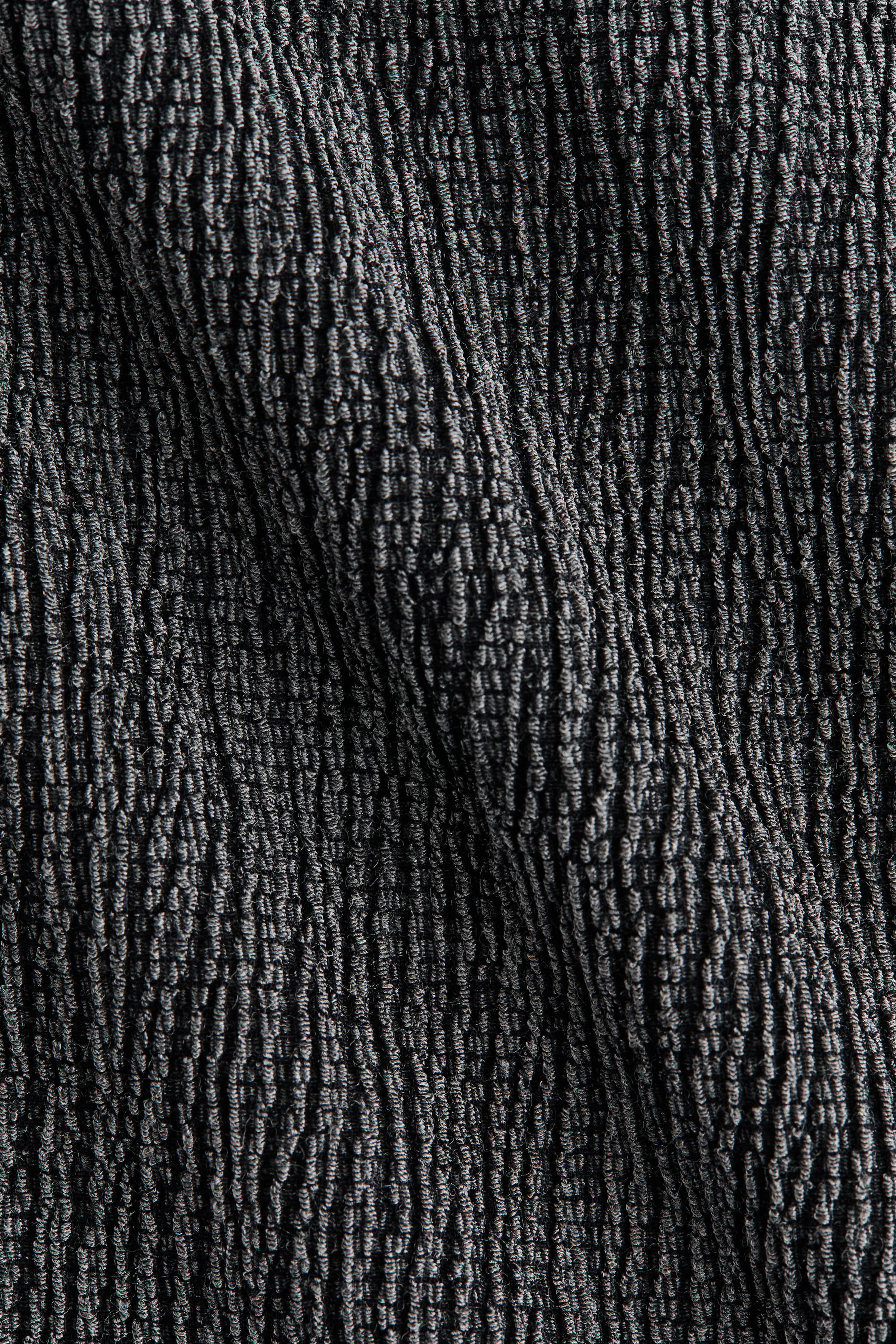 Crinkled Boat-Neck Top