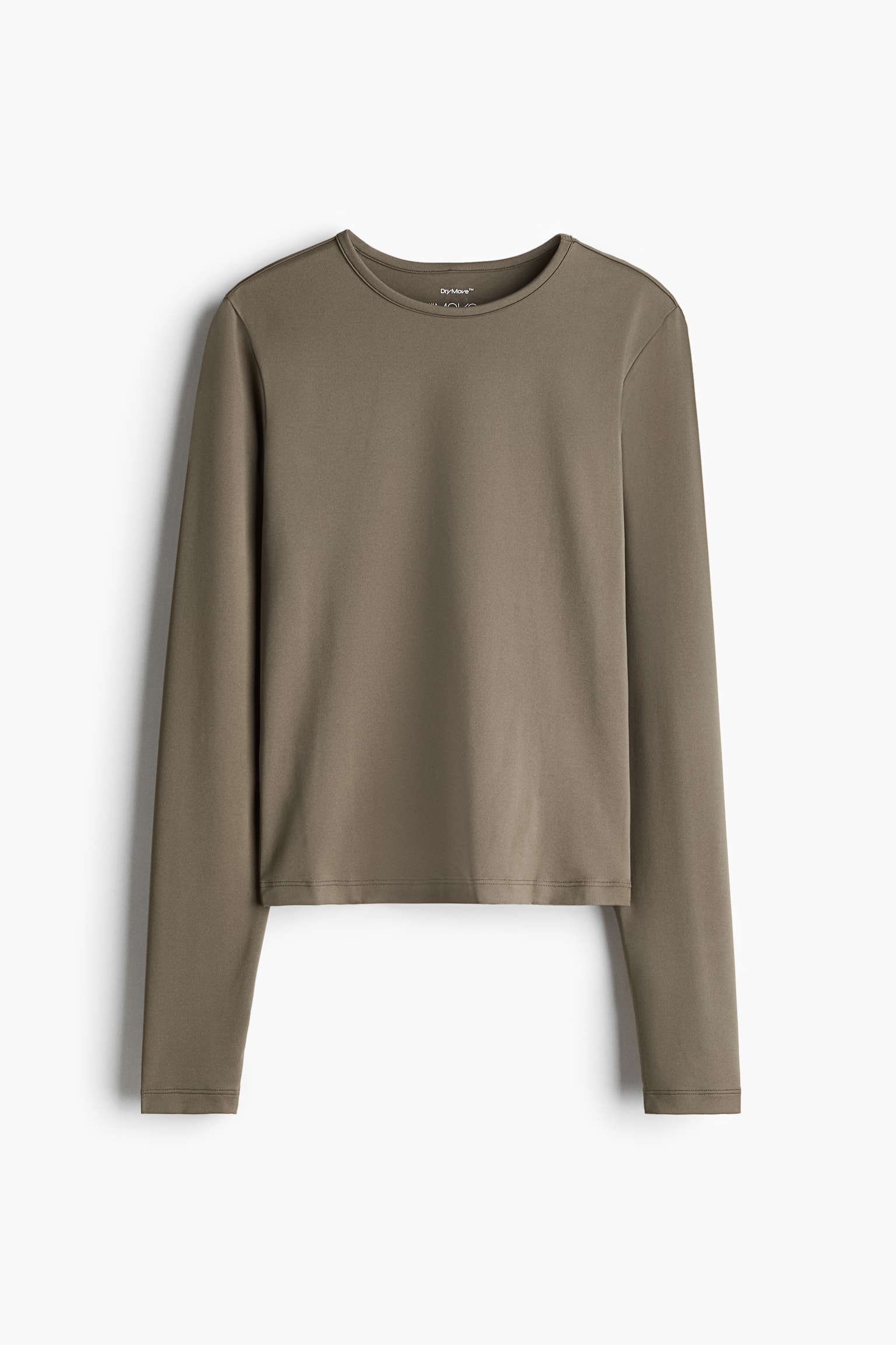 Sports top in DryMove™ - Dark greige/Beige/Dark grey - 2