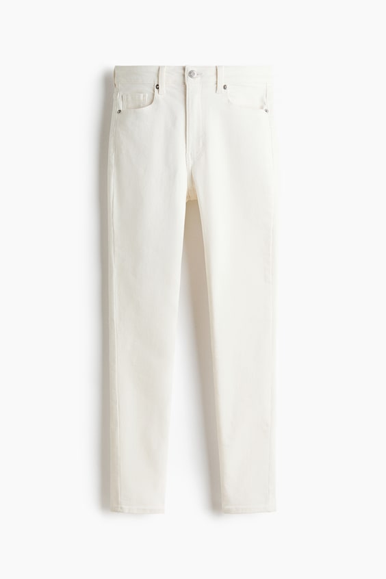 Skinny High Waist Jeans · bianco