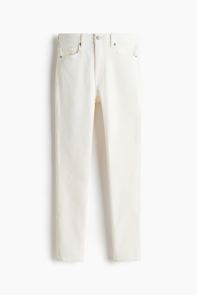 Skinny High Waist Jeans - White/Denim black/Denim blue/Dark denim blue/Black/Light denim blue/Denim blue/Black/Light denim blue/Light denim blue/Denim blue/Dark denim gray - 1