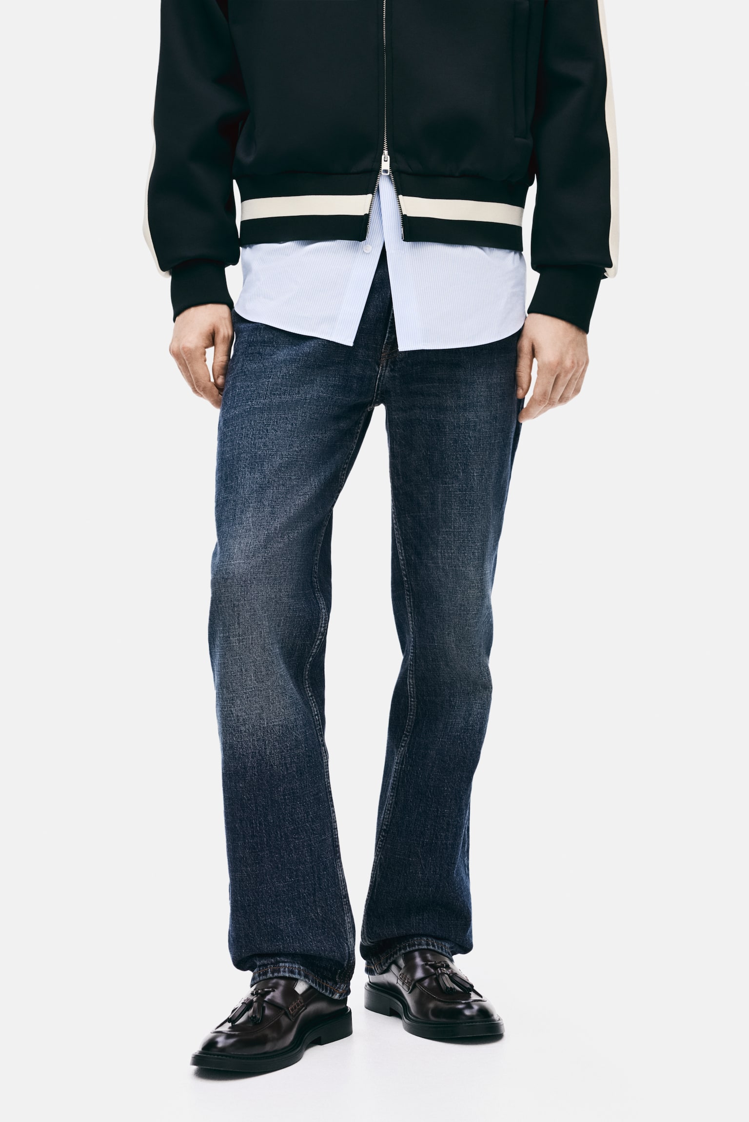 Regular Jeans - Tmavý denim blue/Černá/Světlý denim blue/Světle šedý denim - 5