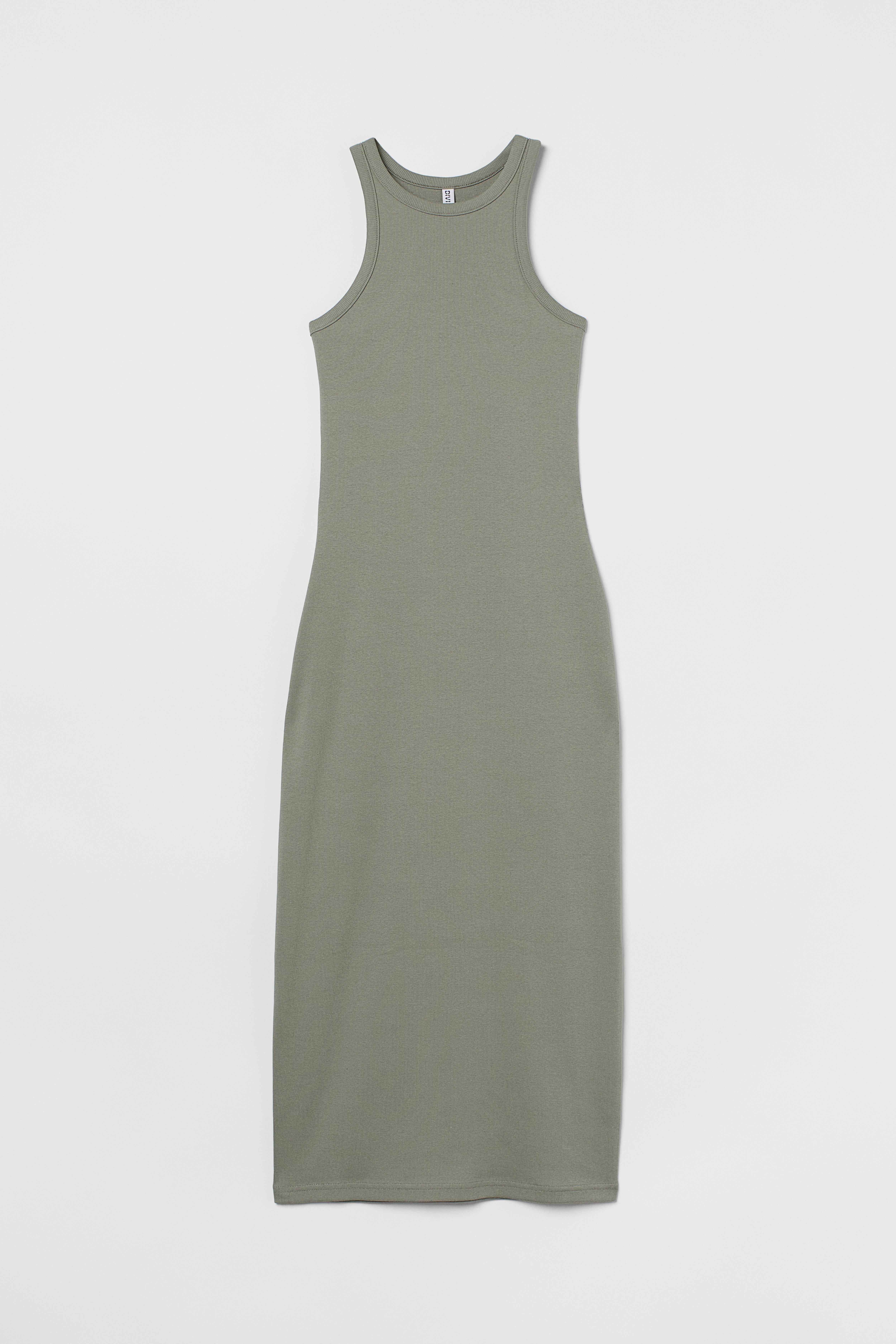 H&m ribbed jersey retailer dress