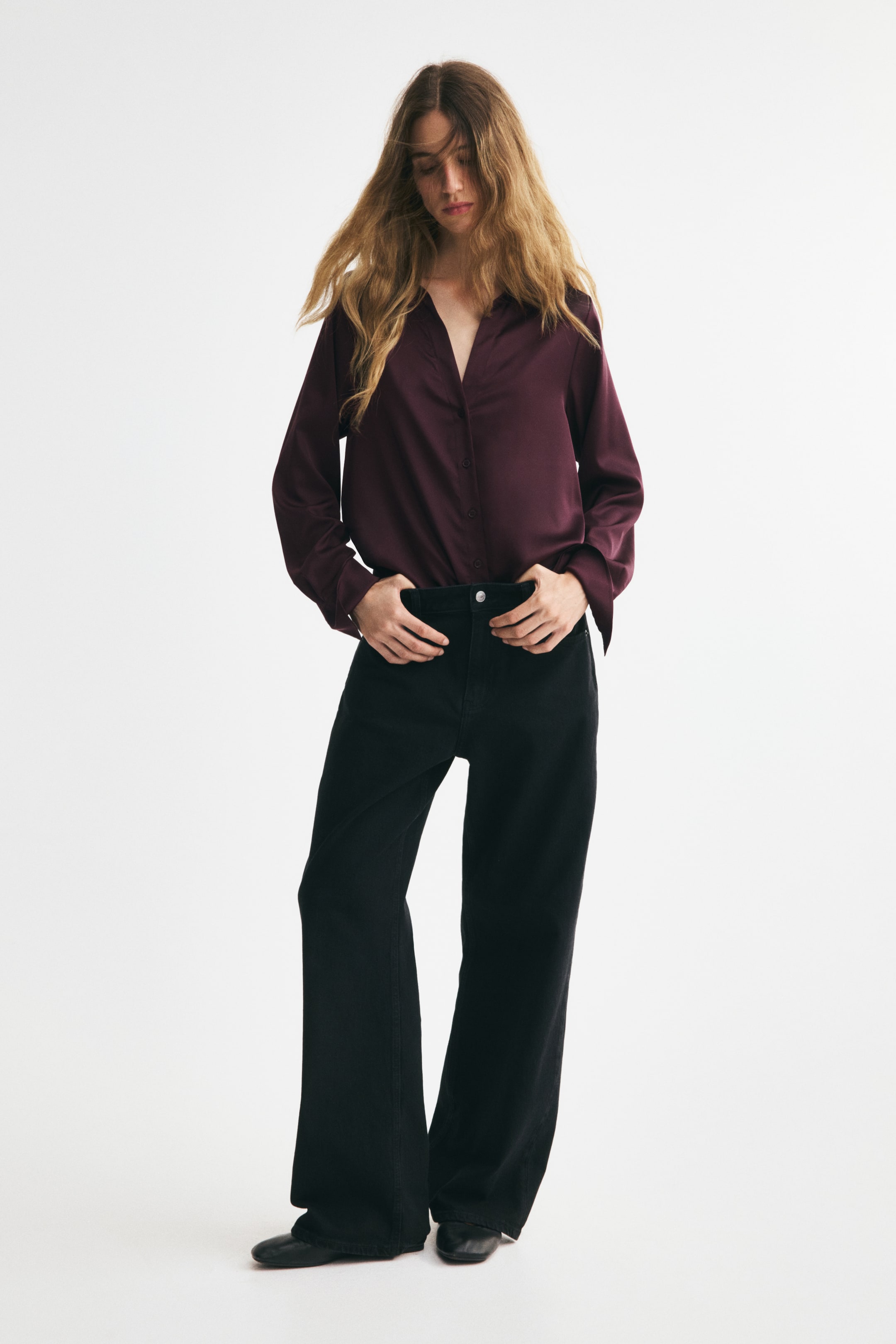 Blouse à encolure en V