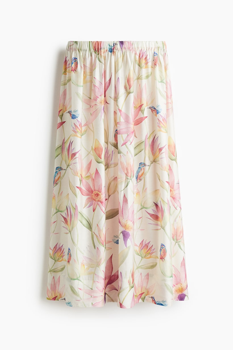 H And M Floral Skirt Maxi Skirt H And M Uk Skirts Crêpe Maxi Skirt