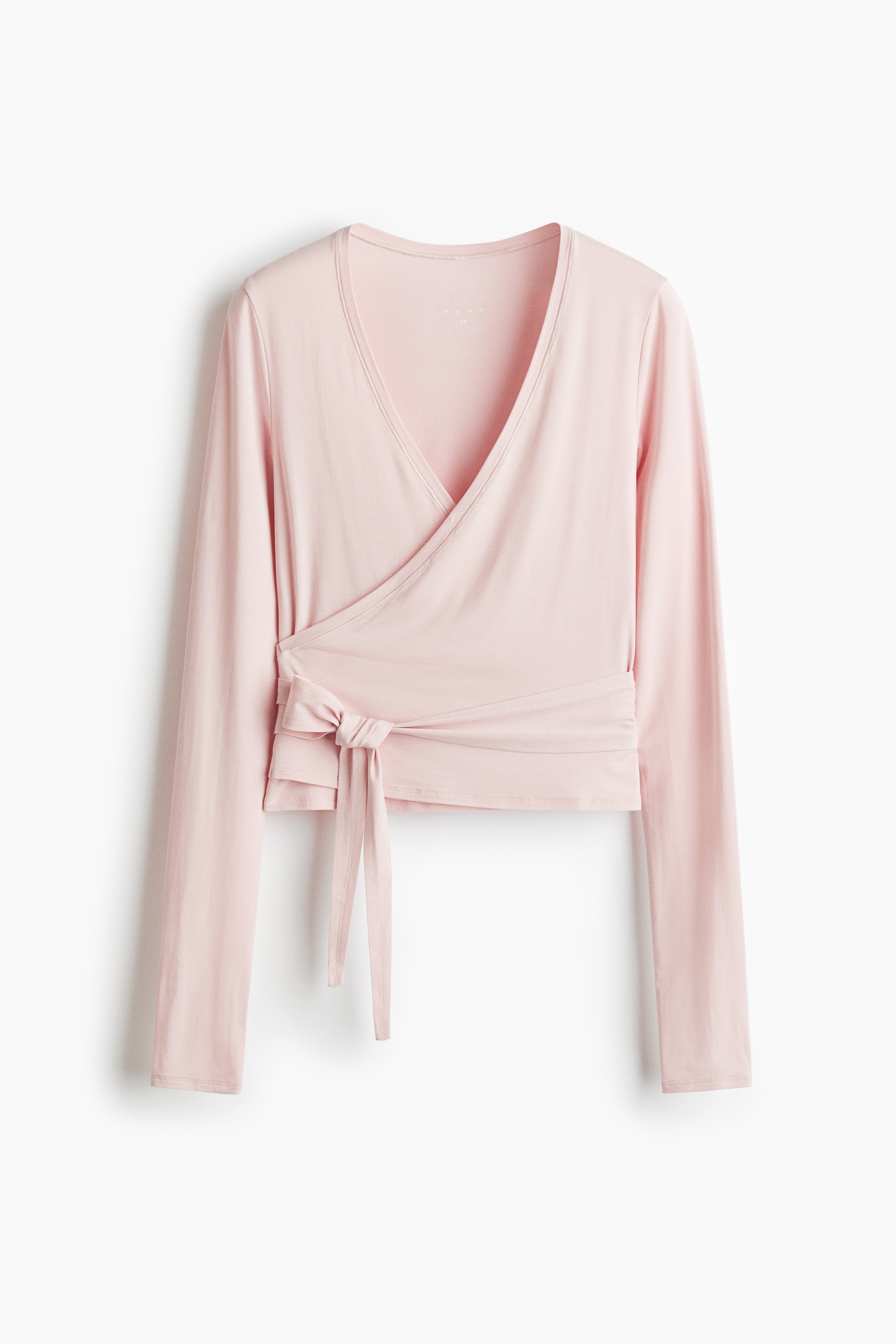 H & M - Sportshirt im Wickelschnitt aus Modal - Rosa - Sportswear
