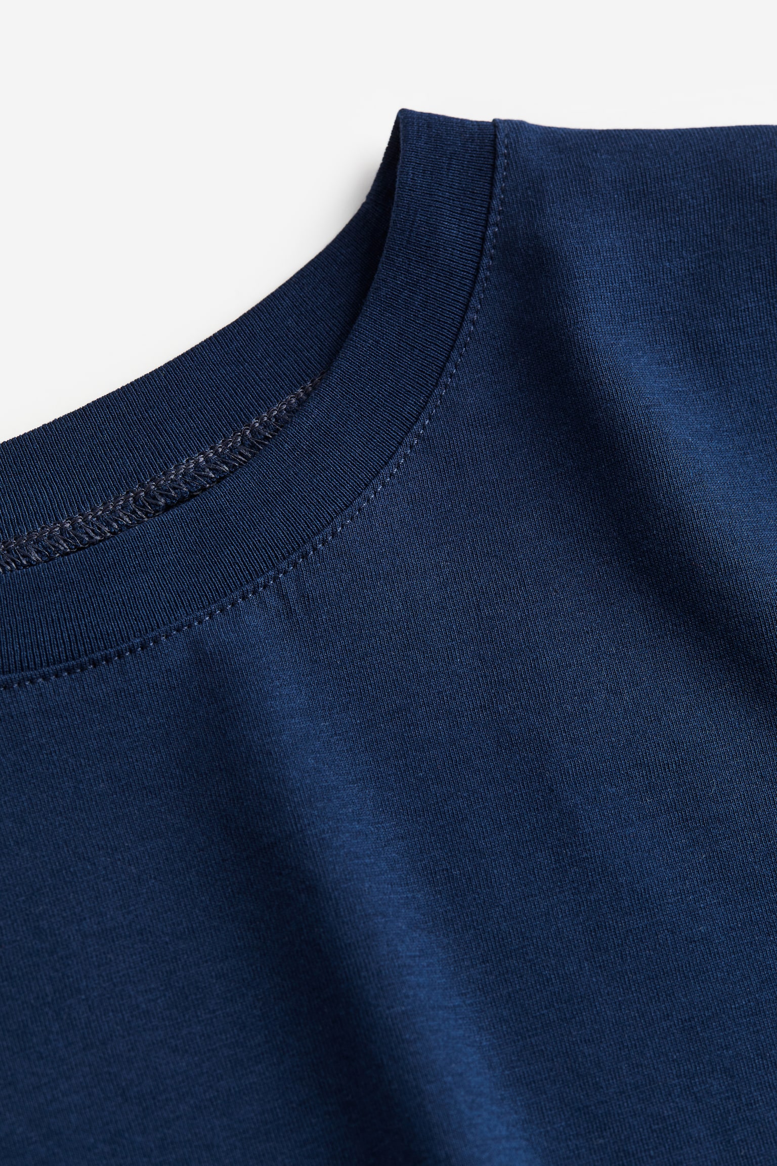 Cotton T-shirt - Navy blue/White/Black/Grey marl/Mole - 5